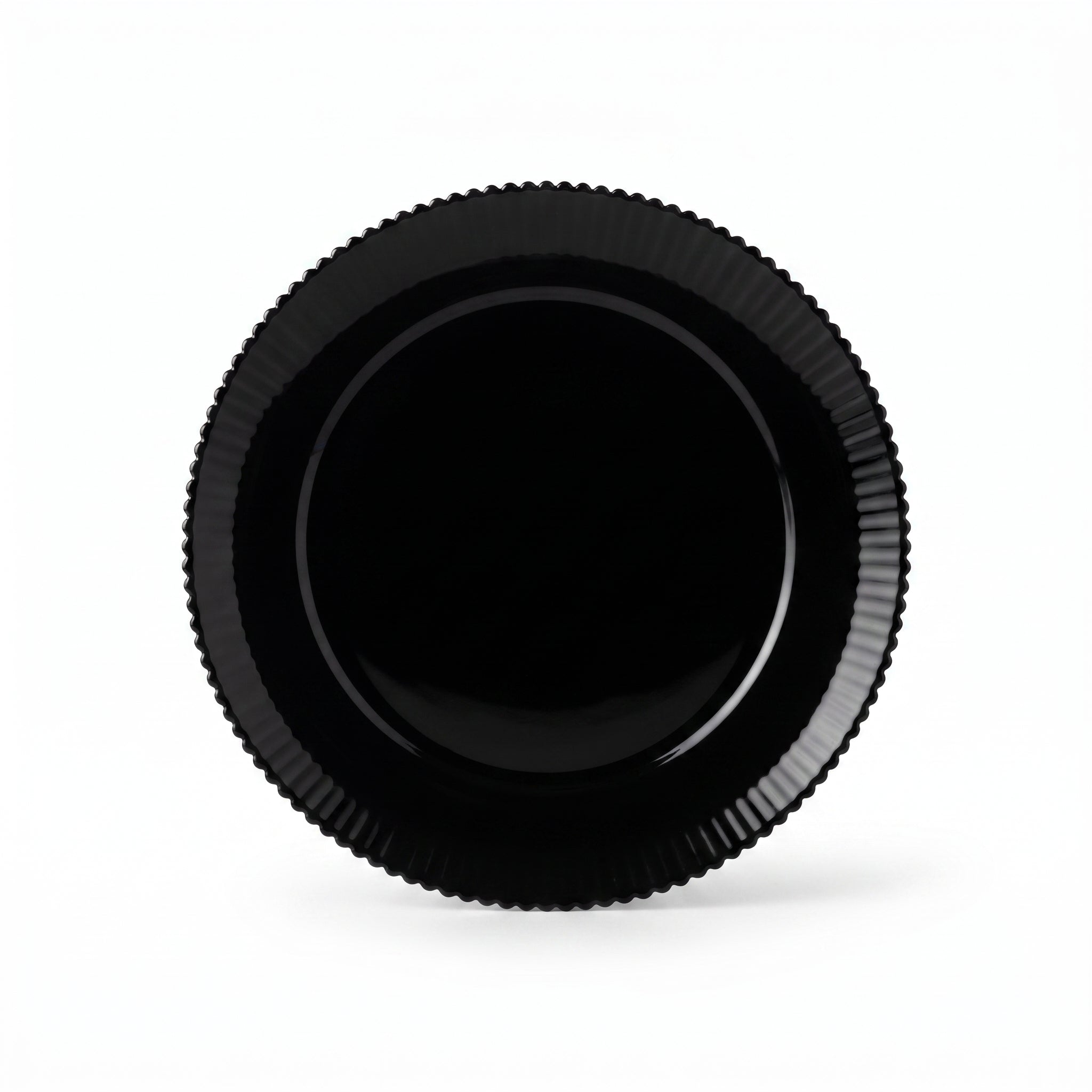 Home Table 10-Inches Black Marble Flat Plates