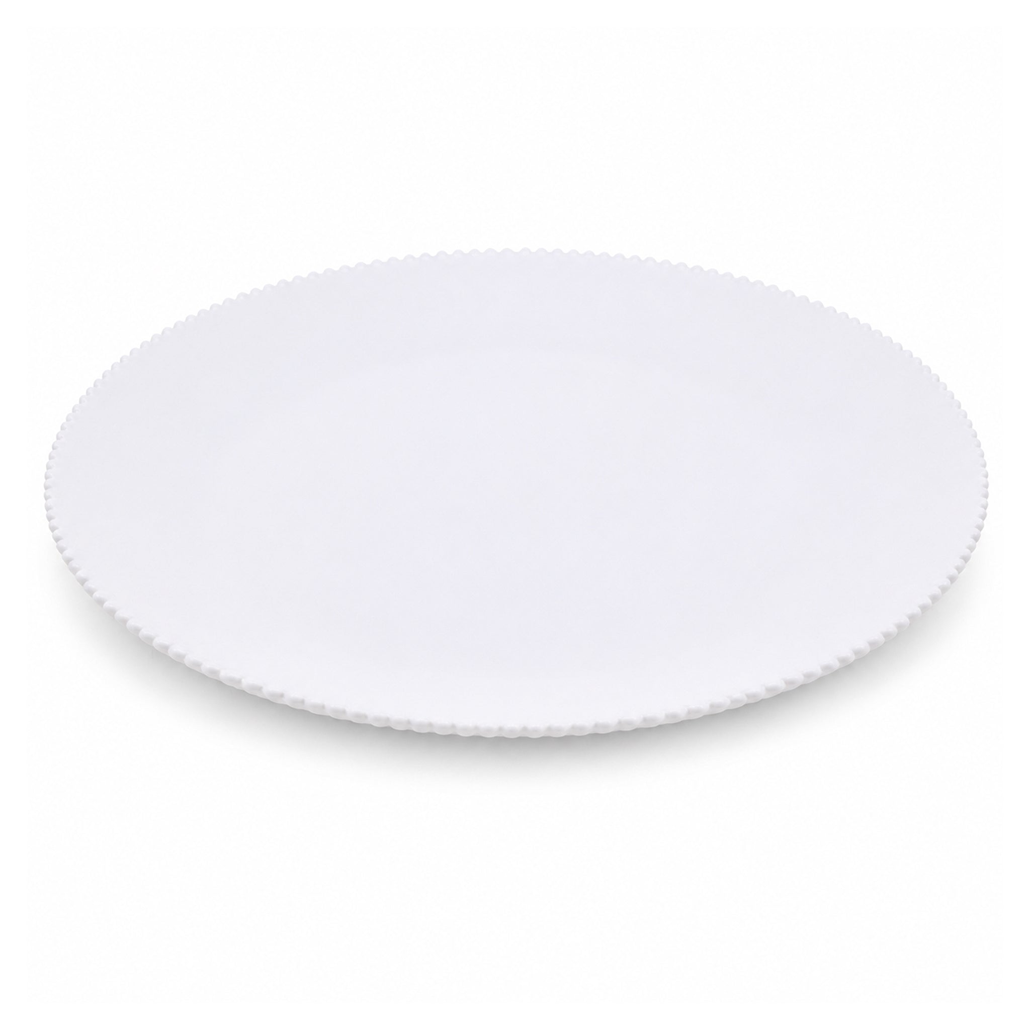 Home Table 10-Inches Opal White Marble Flat Plate