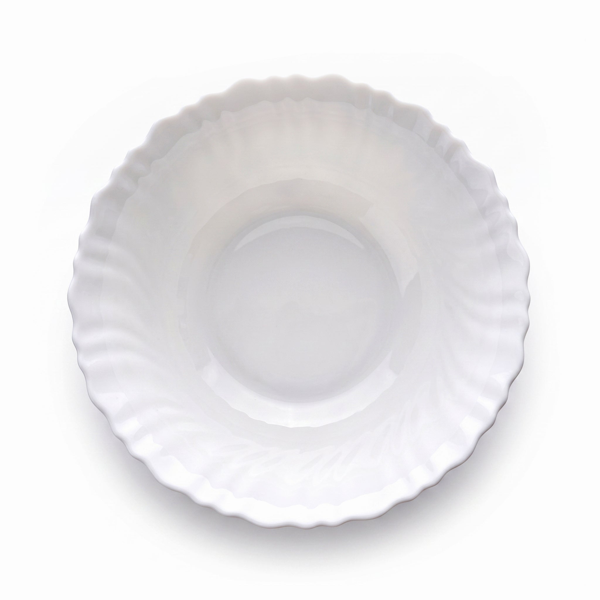 Pars 8-Inches Opal White Marble Serving Bowl