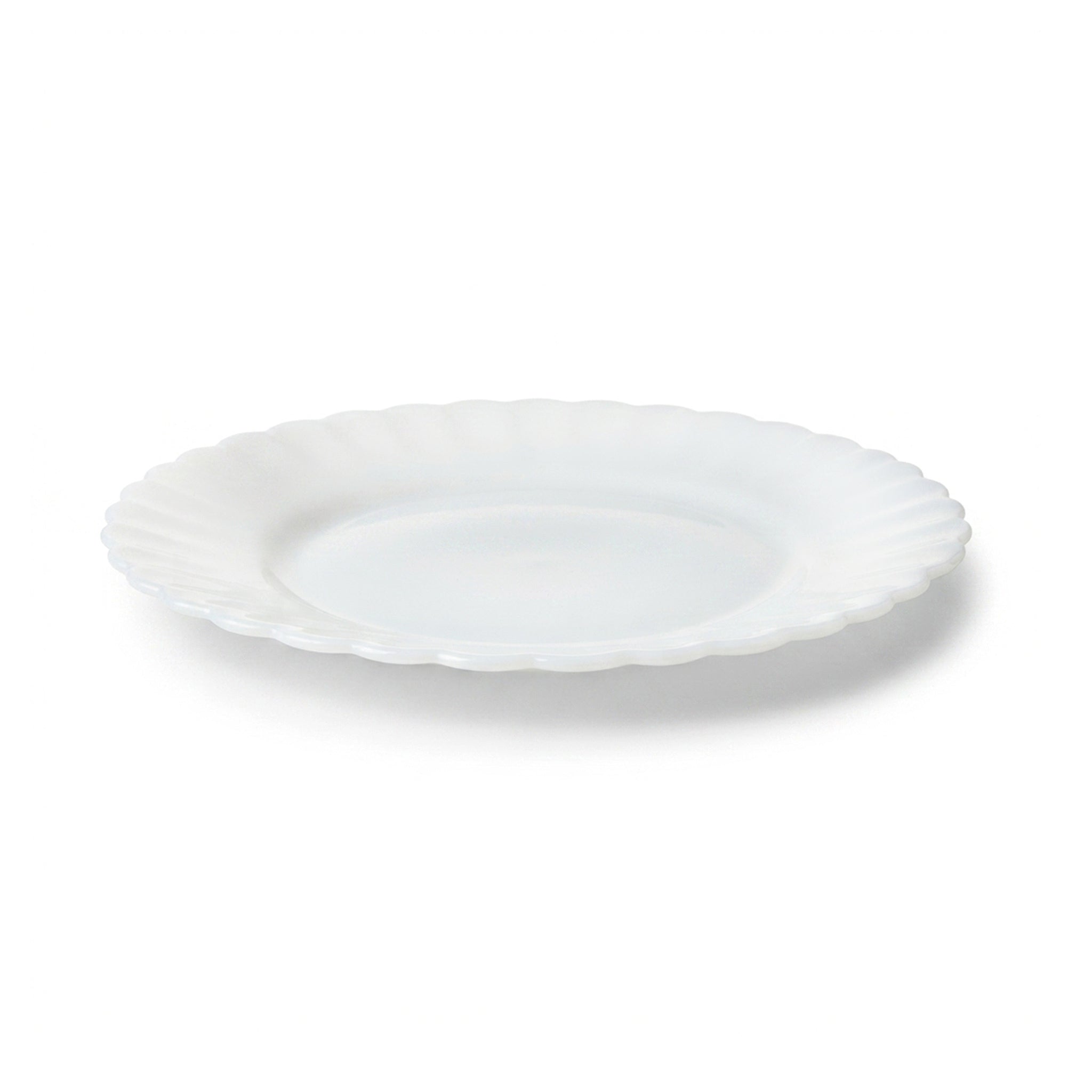 White Diamond 7-Inches First White Marble Flat Plate
