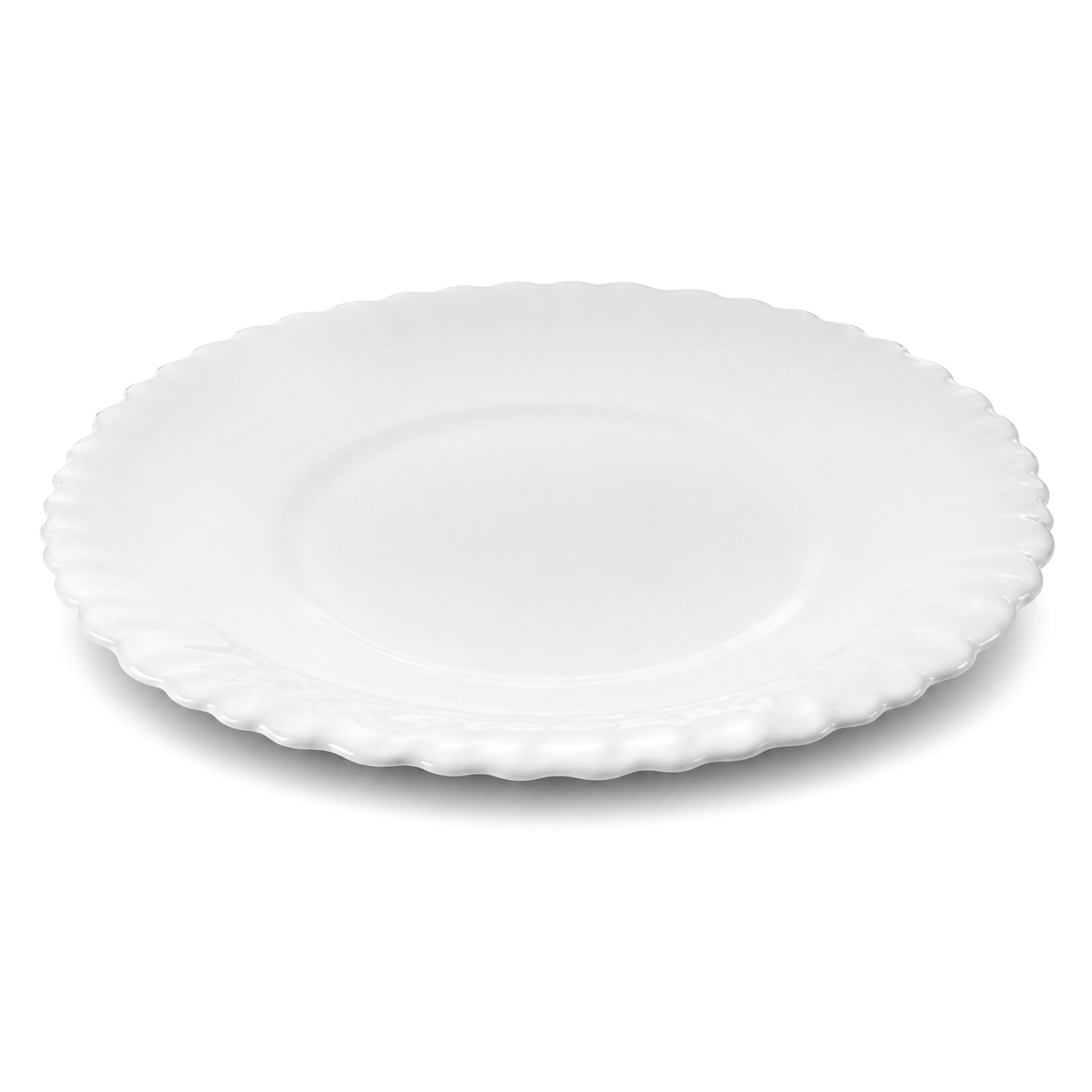White Diamond 7-Inches First White Marble Flat Plate