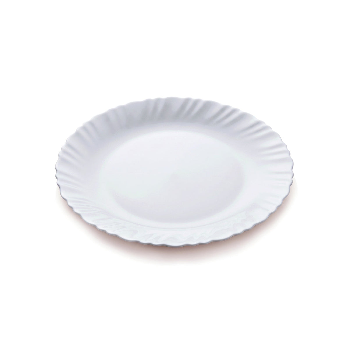 Arcopal 7-Inches , 10-Inches Opal White Marble Flat Plate Kaka Bawa Sons