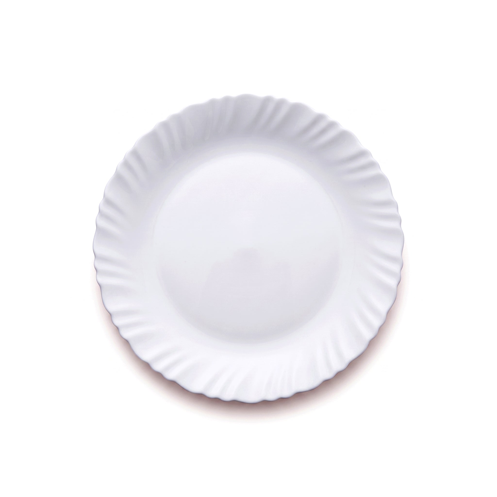 Arcopal 7-Inches , 10-Inches Opal White Marble Flat Plate Kaka Bawa Sons
