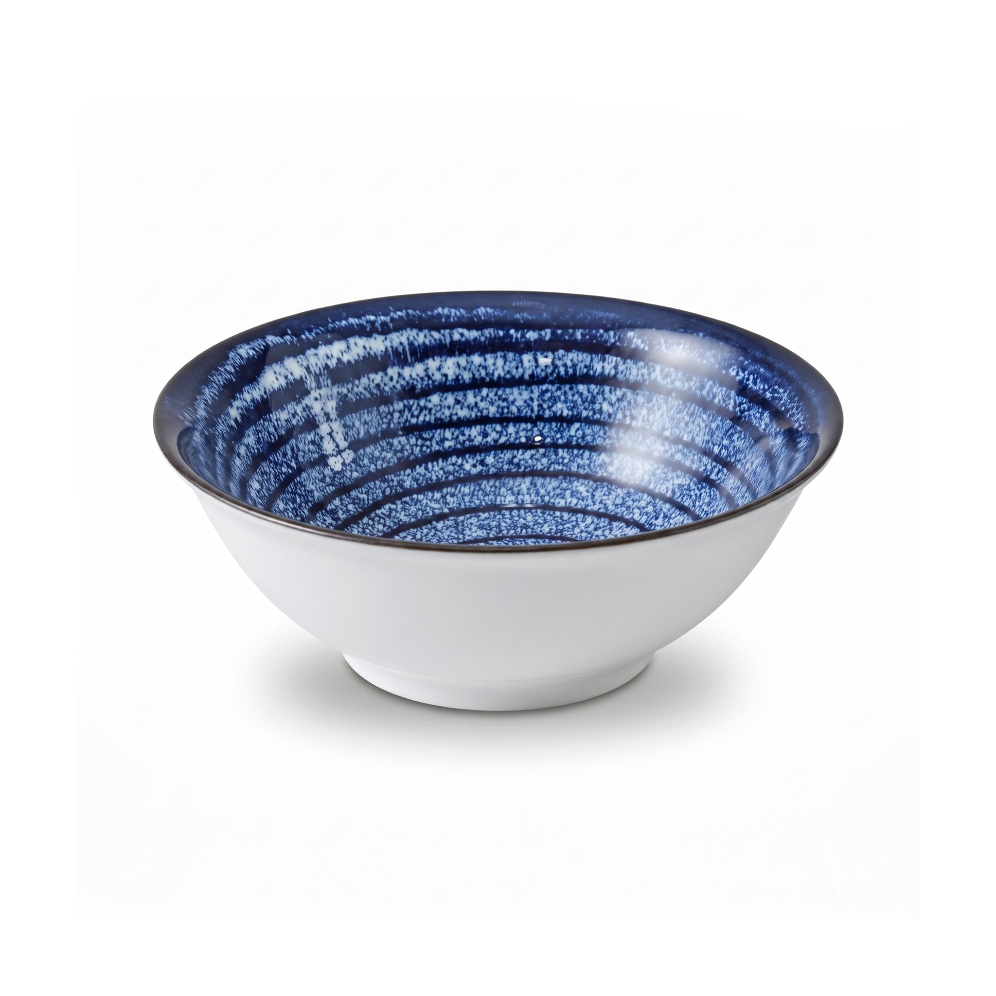 Gupan Shallow Blue Marble Sweet Bowls