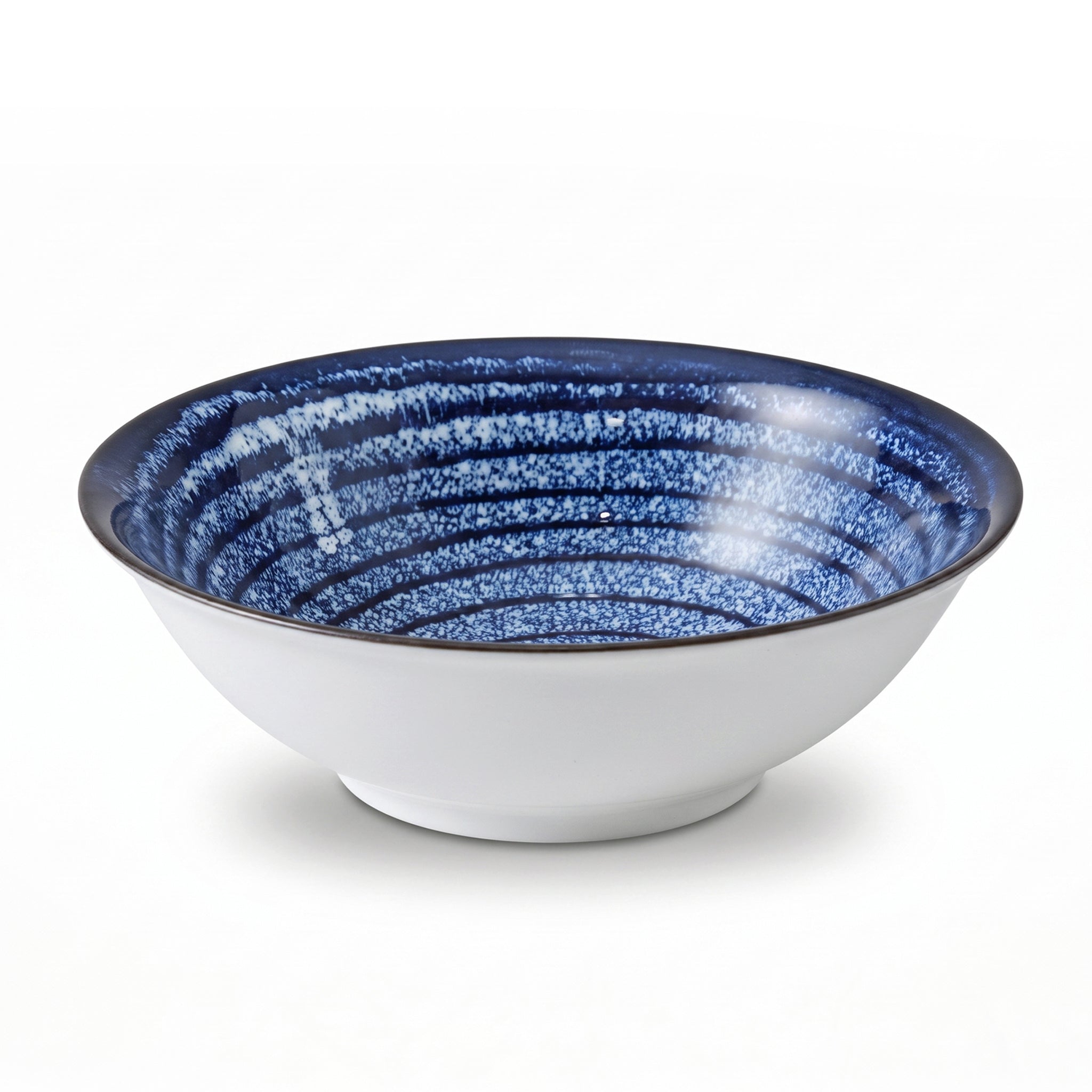 Gupan Shallow Blue Marble Sweet Bowls