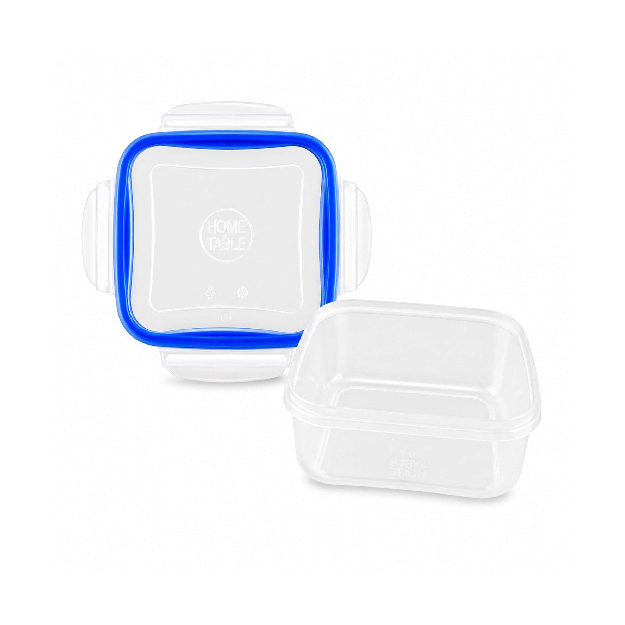 Home Table 1.2-Liter 1.1Kg Plastic Food Containers With Lock Lid