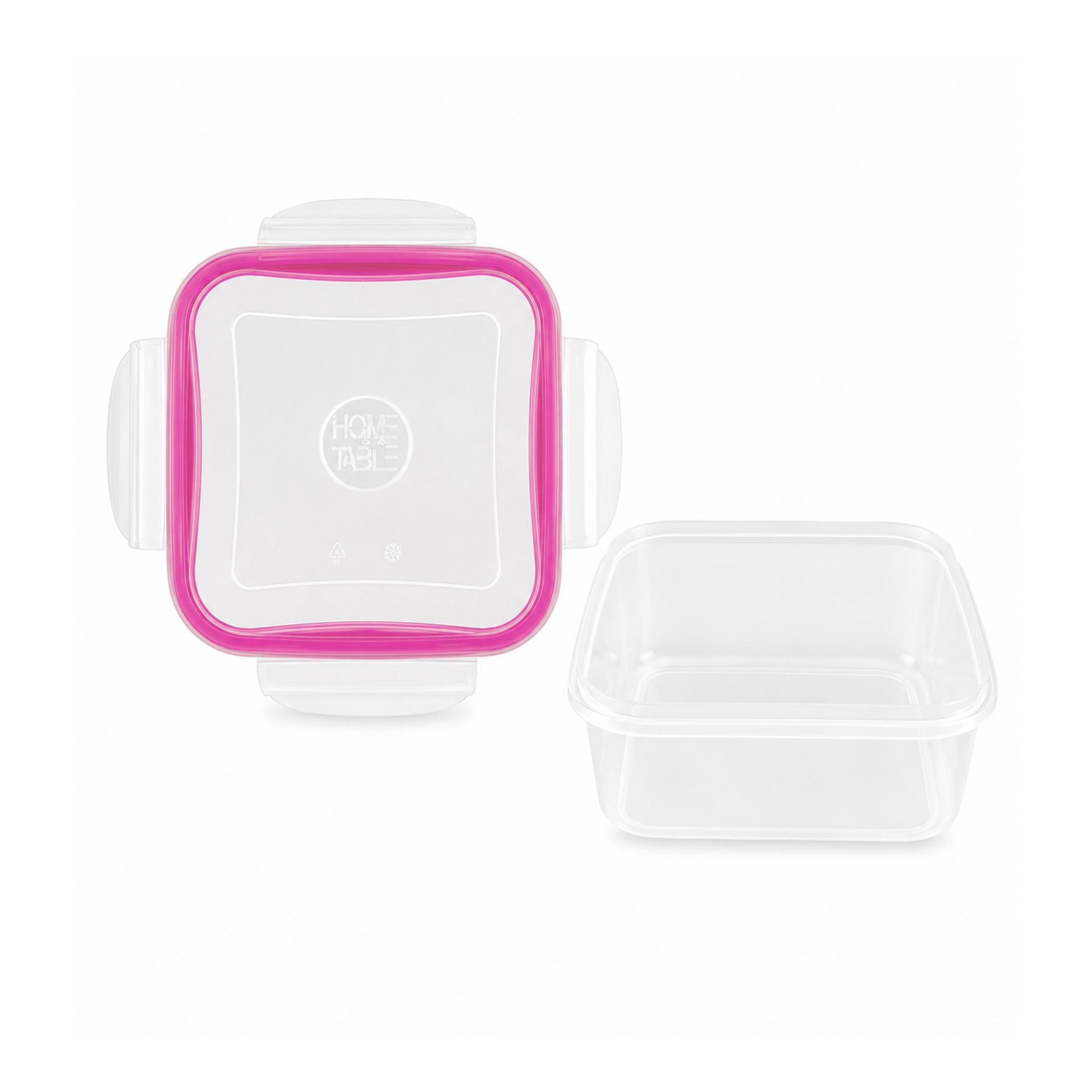 Home Table 1.2-Liter 1.1Kg Plastic Food Containers With Lock Lid
