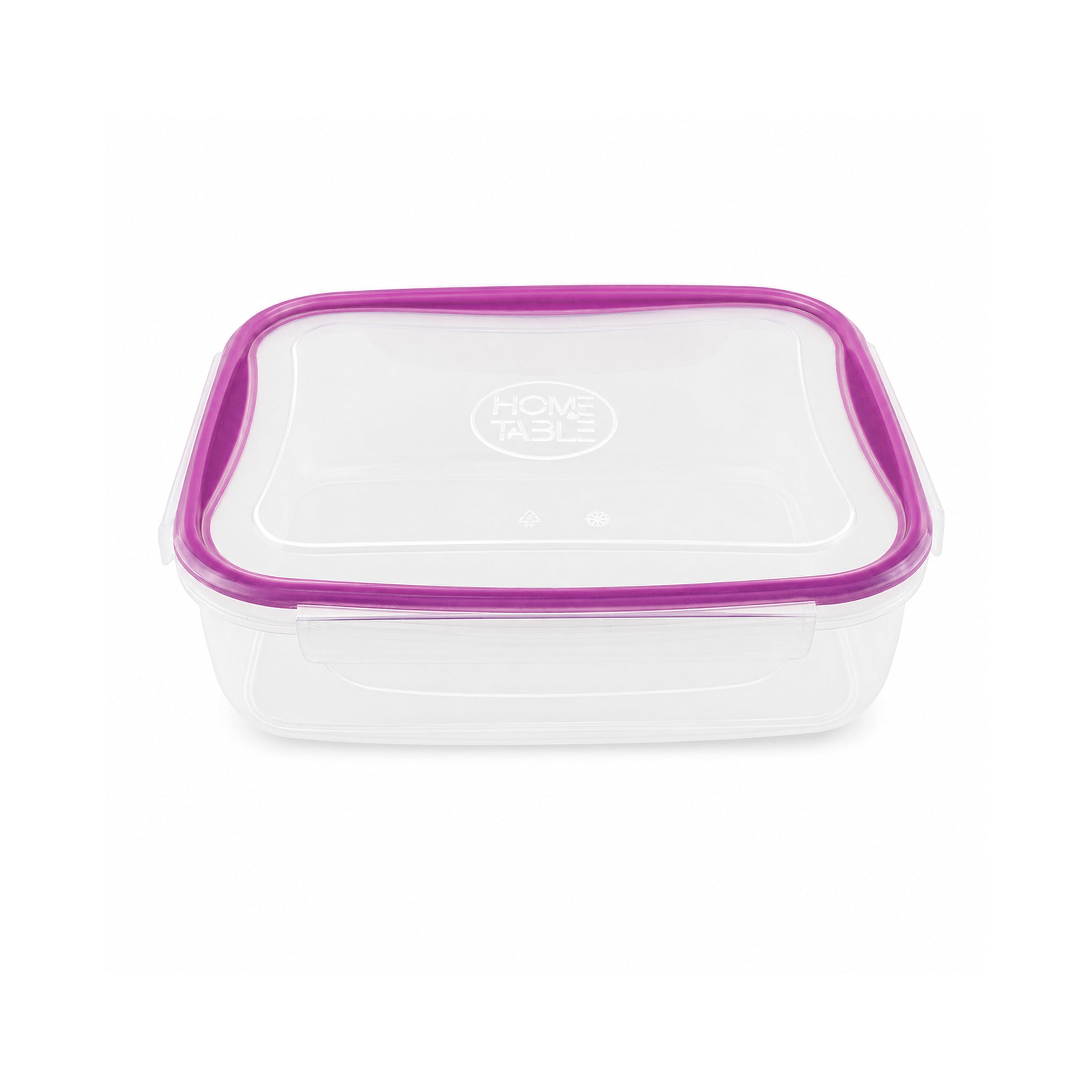 Home Table 3.45-Liter 3.3Kg Plastic Food Container With Lock Lid