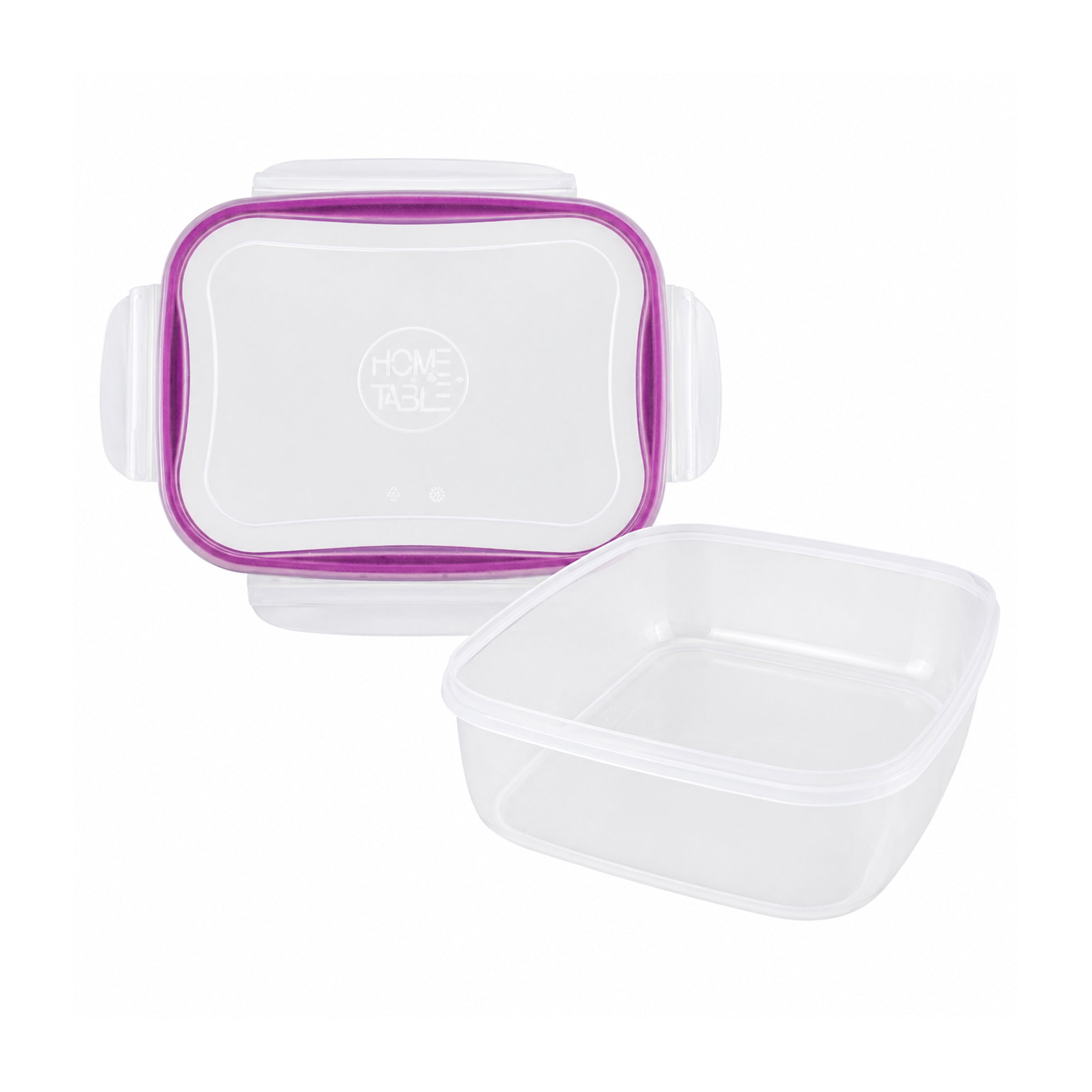 Home Table 3.45-Liter 3.3Kg Plastic Food Container With Lock Lid