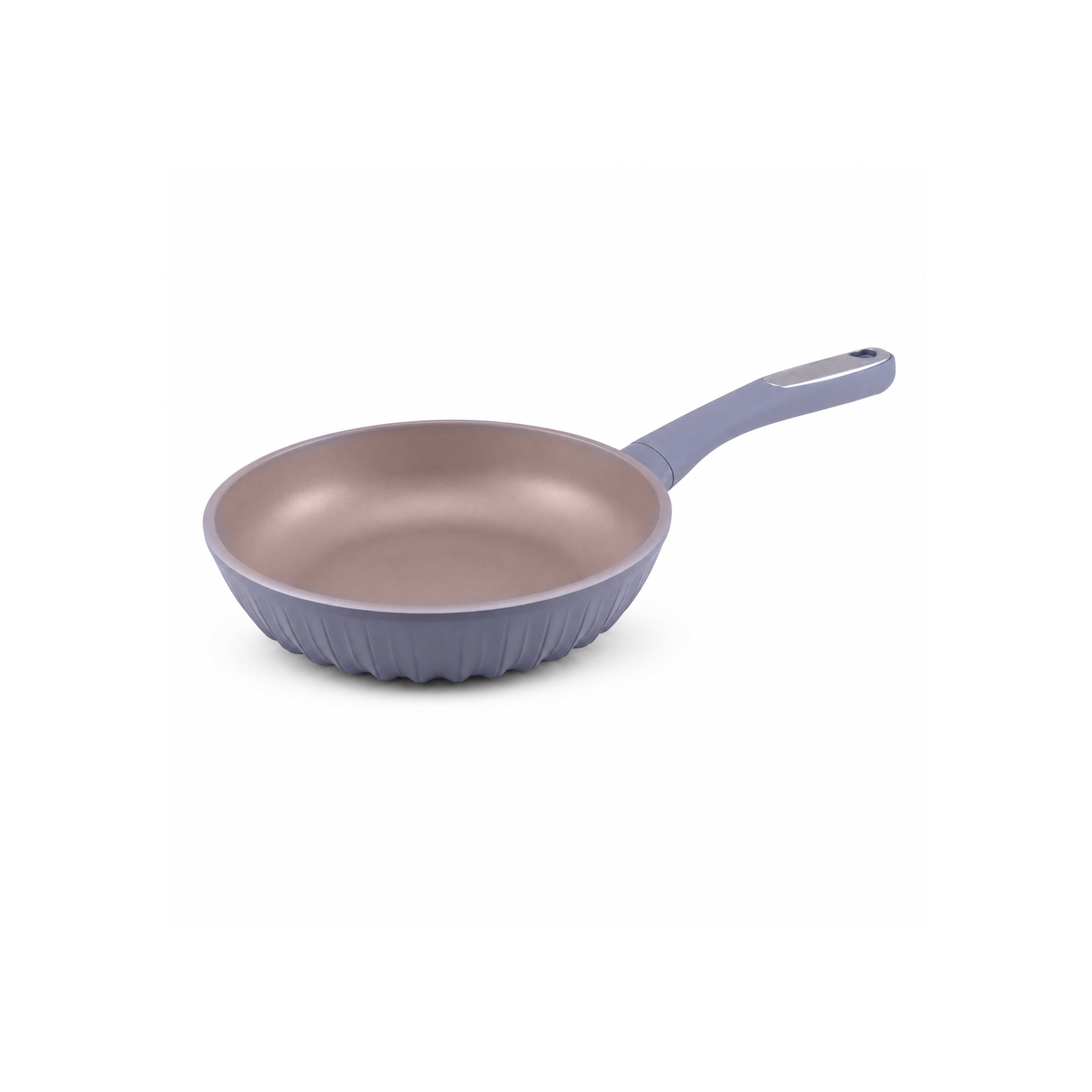 Uakeen Grey Stainless Steel Non-Stick Induction Frying Pans