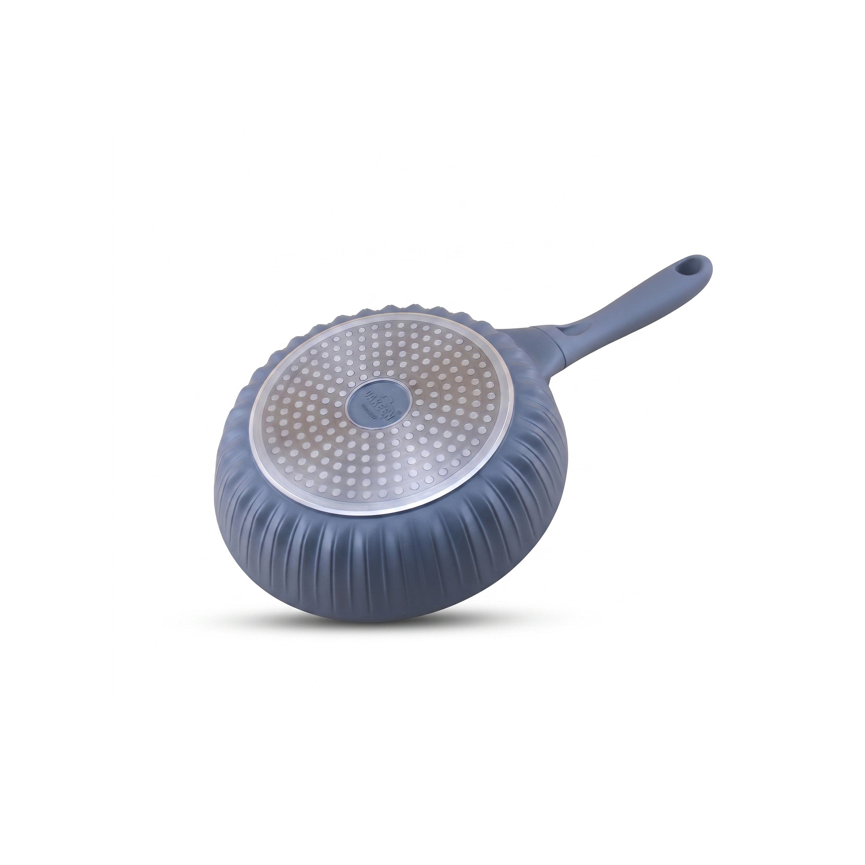 Uakeen Grey Stainless Steel Non-Stick Induction Frying Pans