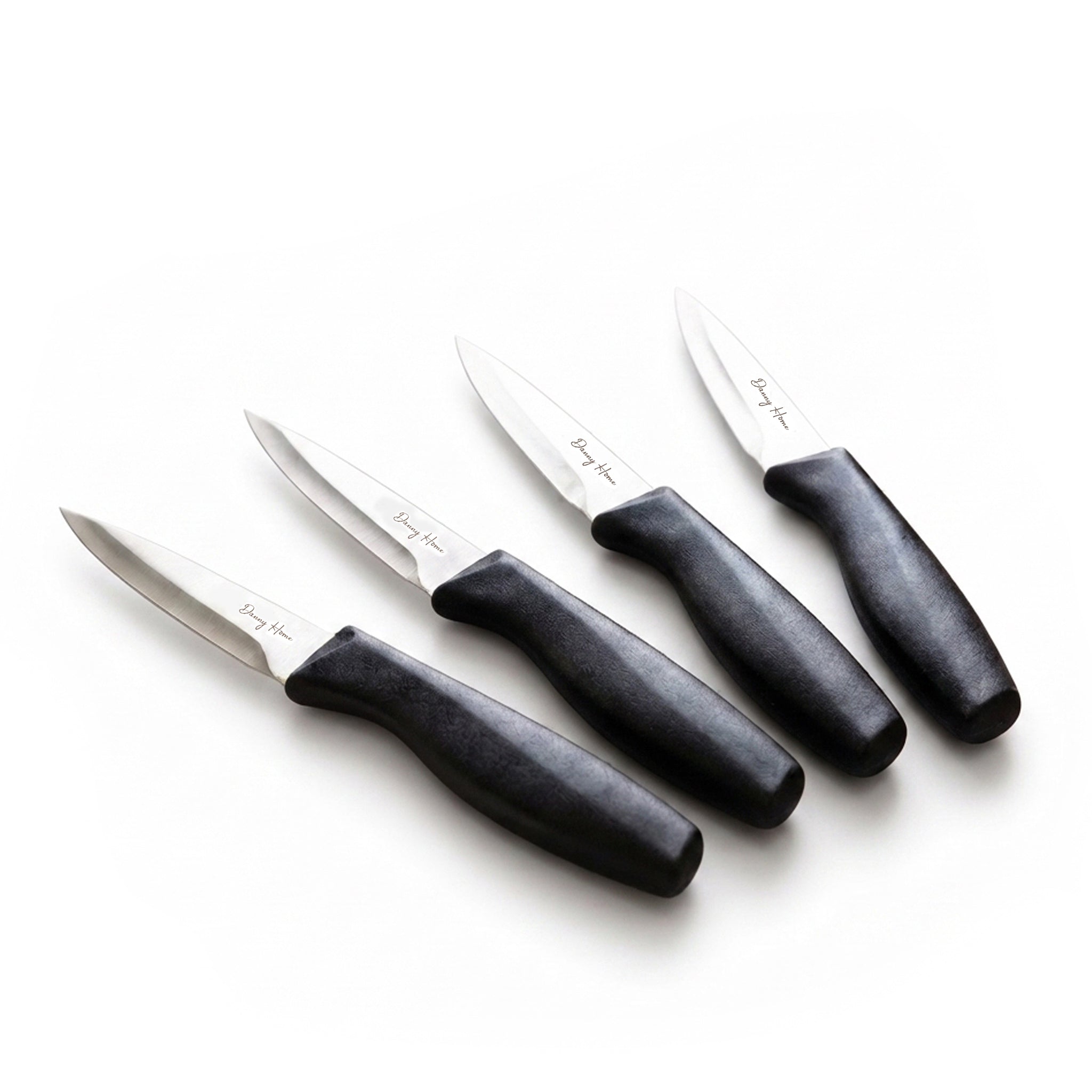 Danny Home 3.5-Inch 4-Piece Stainless Steel Paring Knives Set