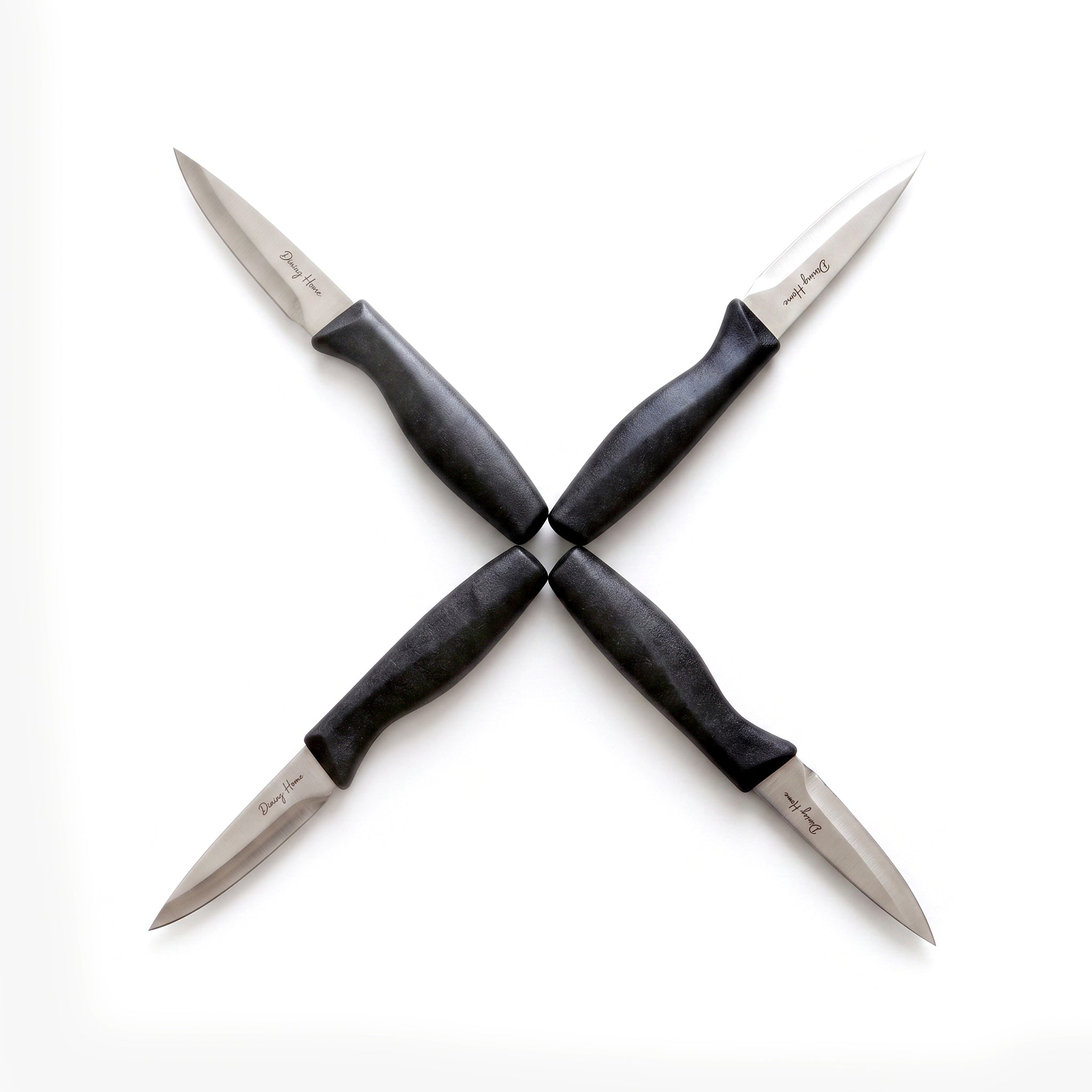Danny Home 3.5-Inch 4-Piece Stainless Steel Paring Knives Set