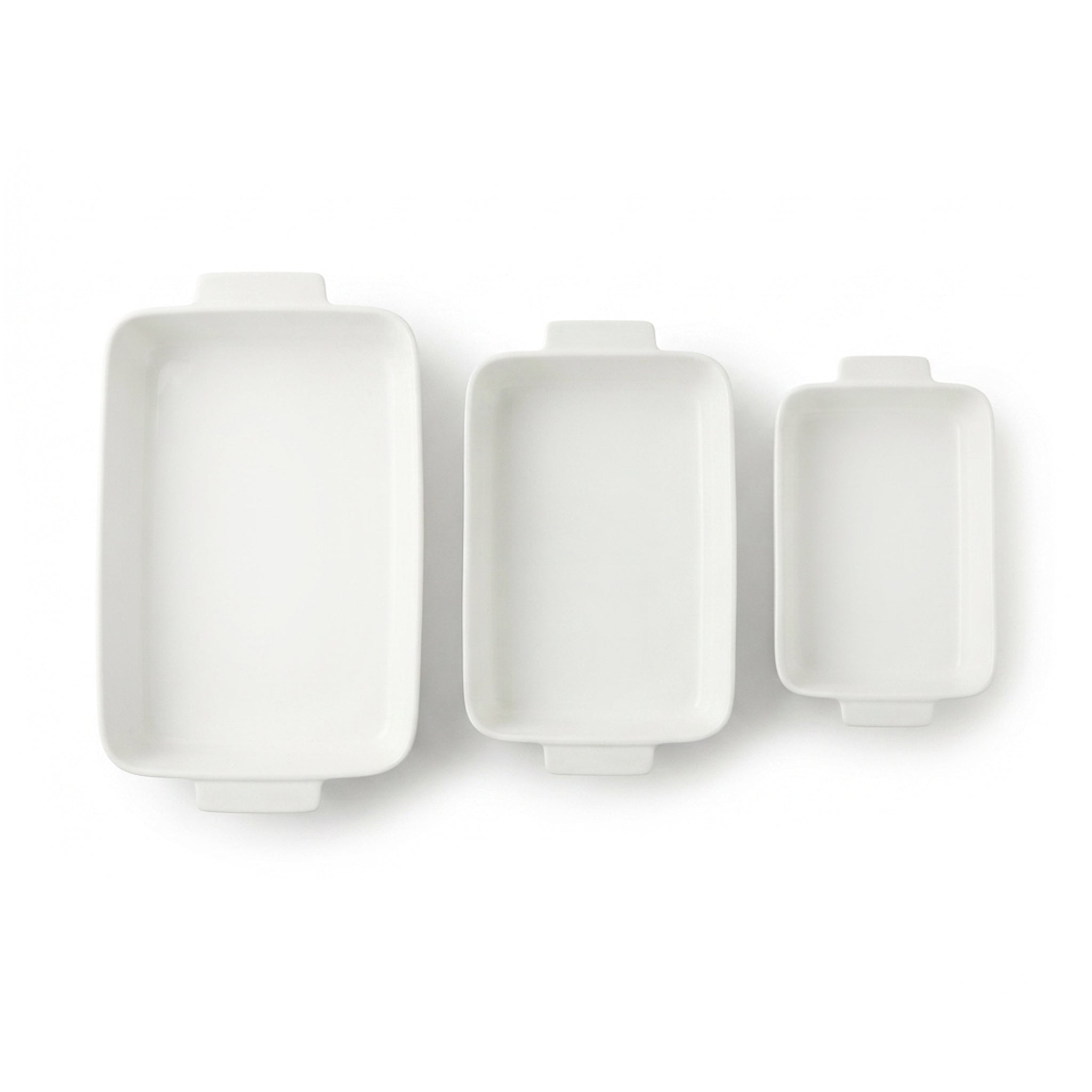 Danny Home 3-Piece Rectangular Porcelain Open Casserole Dish Set