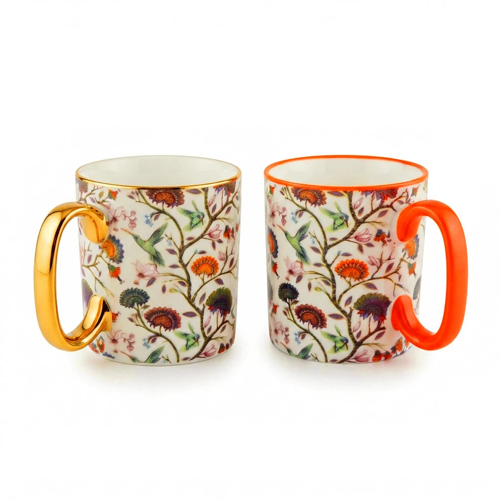 Danny Home 2-Piece Porcelain Mug - 450 ML | Bird & Blossom