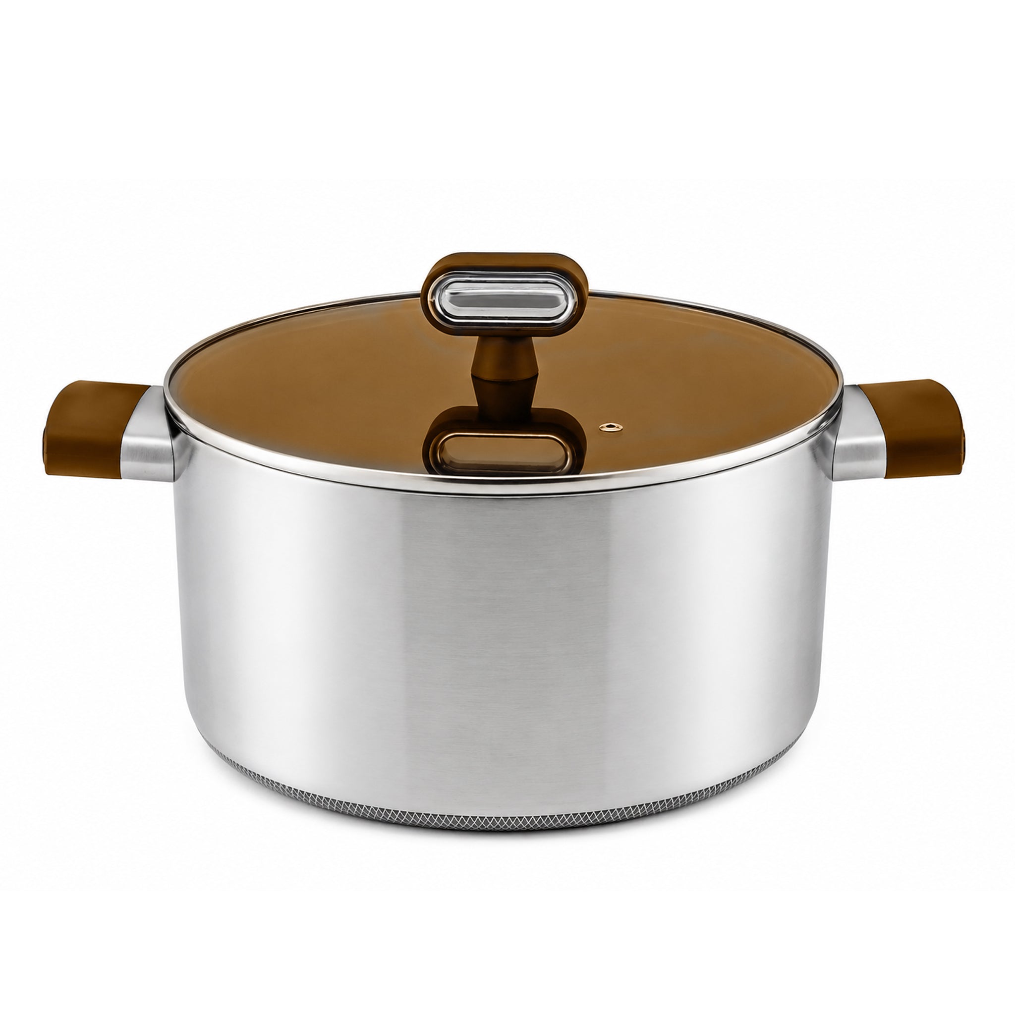 Titanium 28 Cm Non Stick Induction Titanium Coating Stainless Steel Cooking Pot