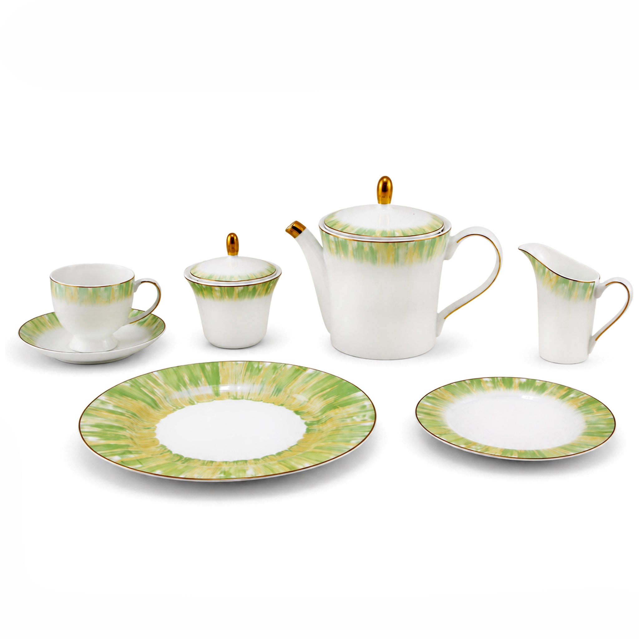 Onemore 24-Pieces 6-Serving Fine Bonne China Tea Sets