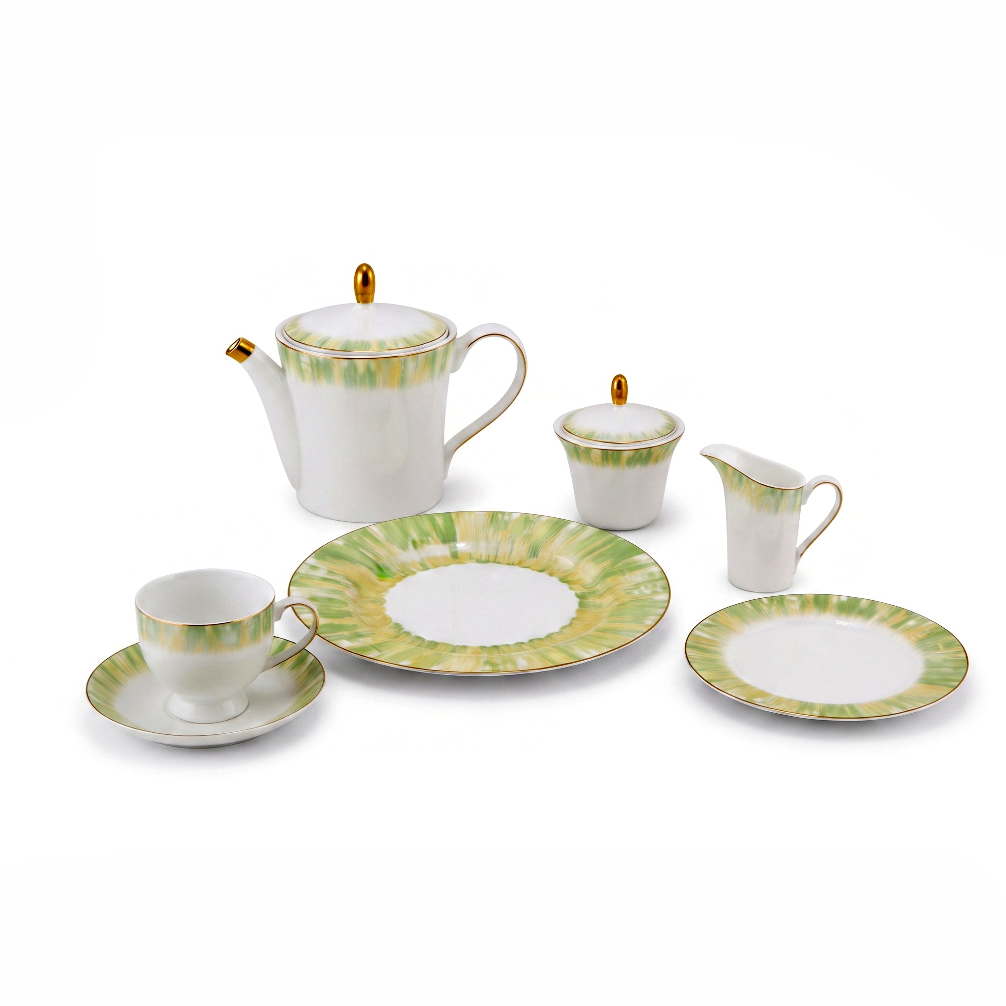 Onemore 24-Pieces 6-Serving Fine Bonne China Tea Sets