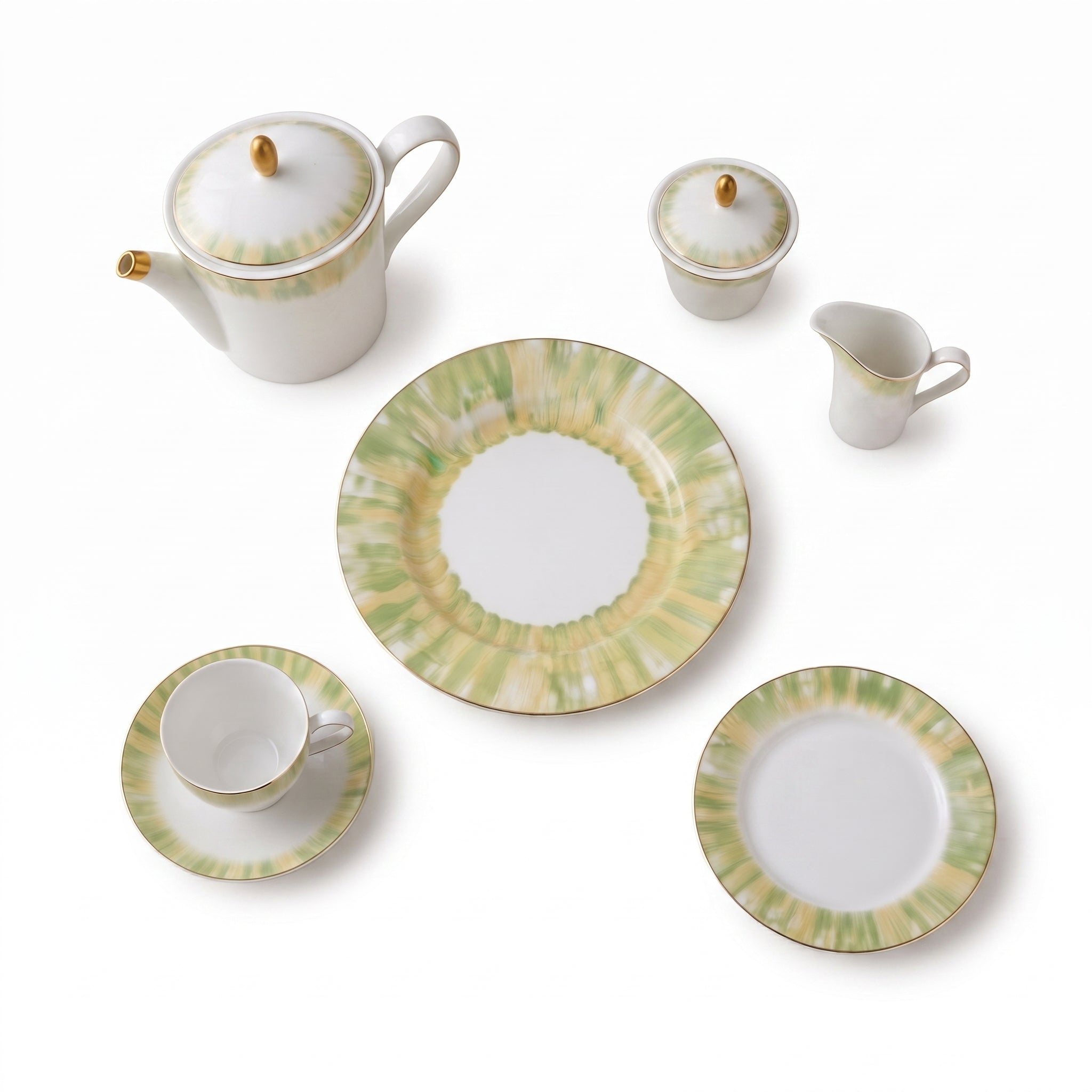 Onemore 24-Pieces 6-Serving Fine Bonne China Tea Sets