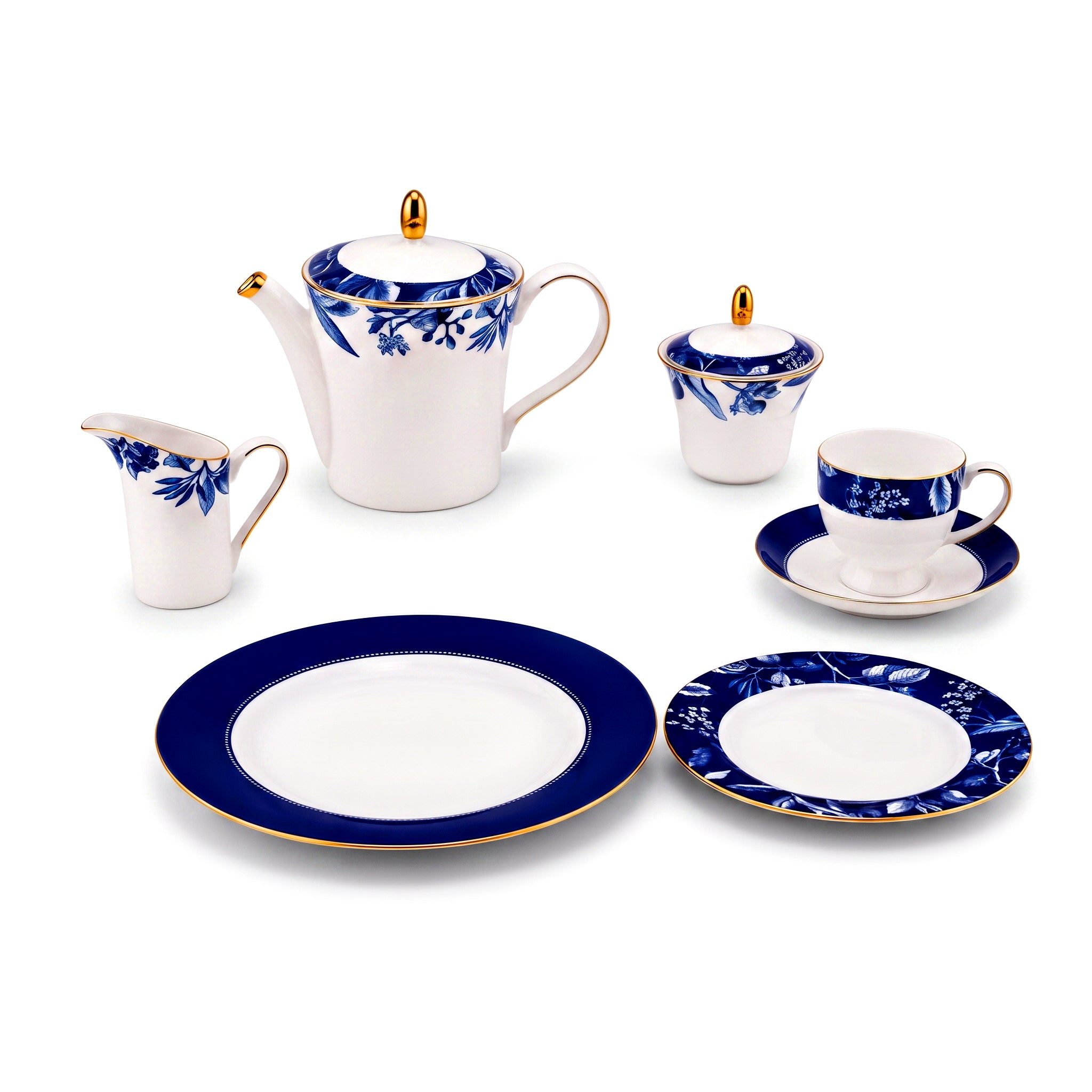Onemore 24-Pieces 6-Serving Fine Bonne China Tea Sets