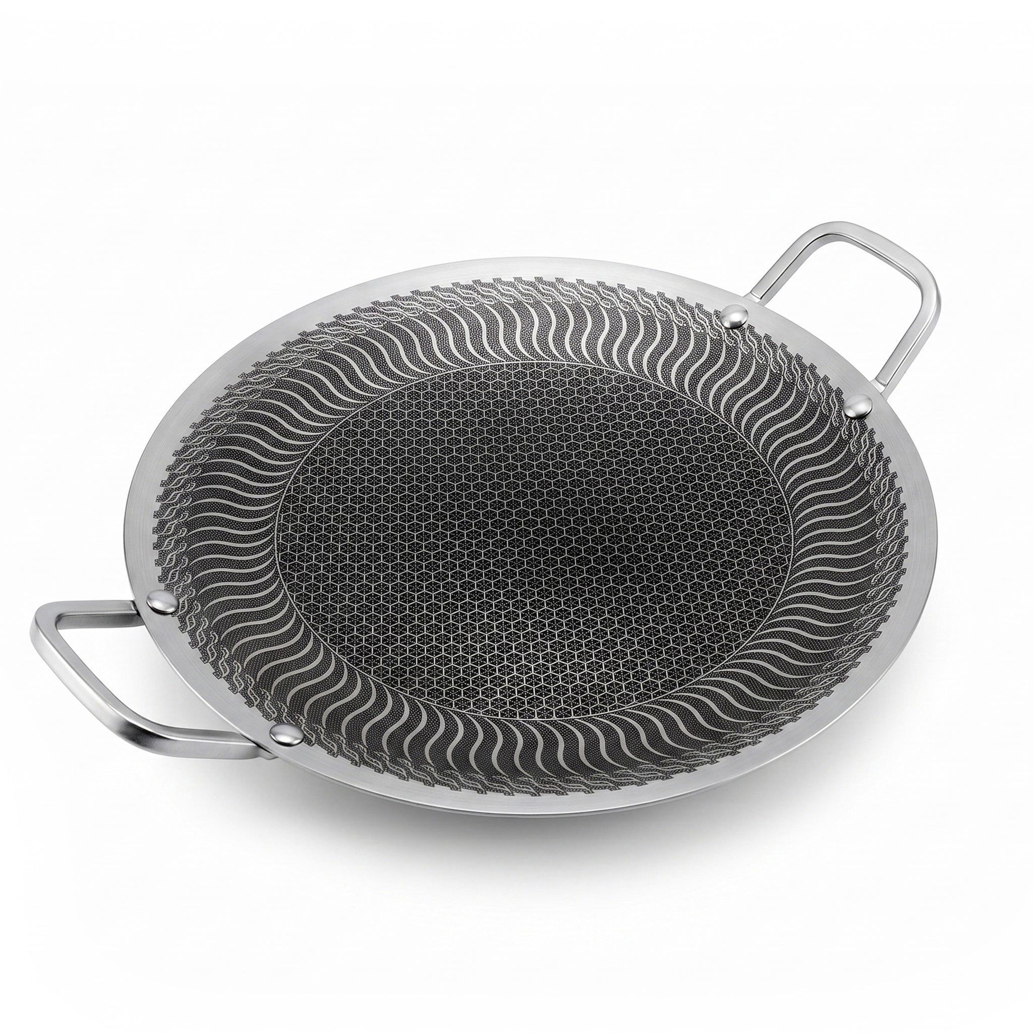 Flanek Stainless Steel Black And White Laser Coating Induction Griddles