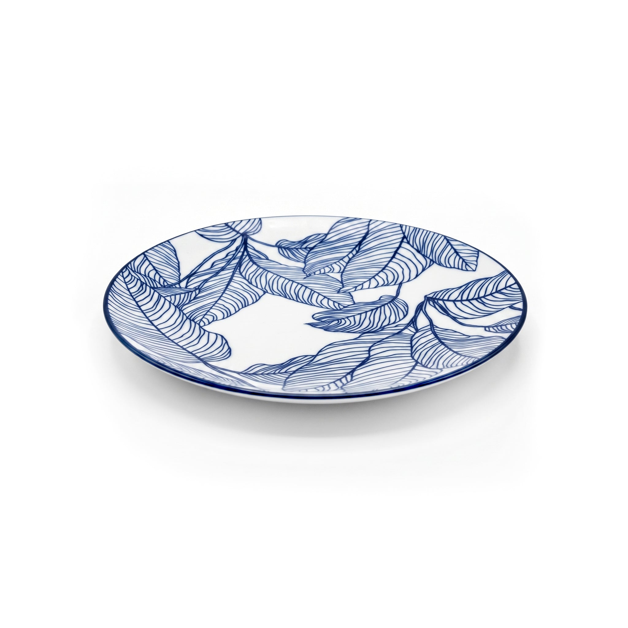 Gupan 7-Inch Matt Marble Flat Quarter Plate