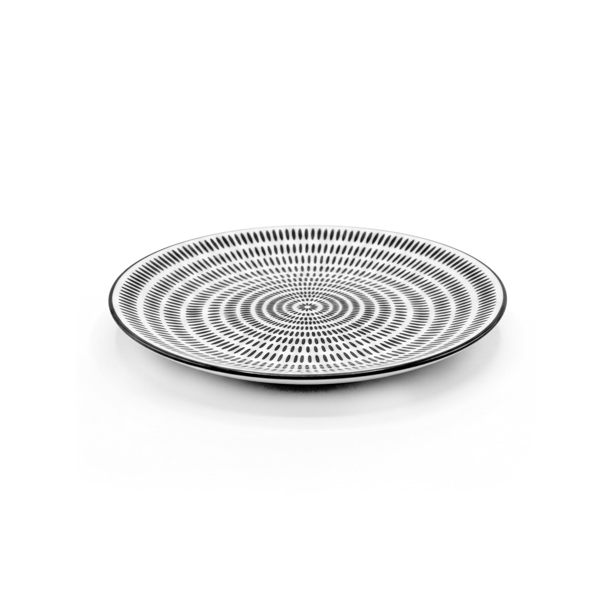 Gupan 7-Inch Matt Marble Flat Quarter Plate