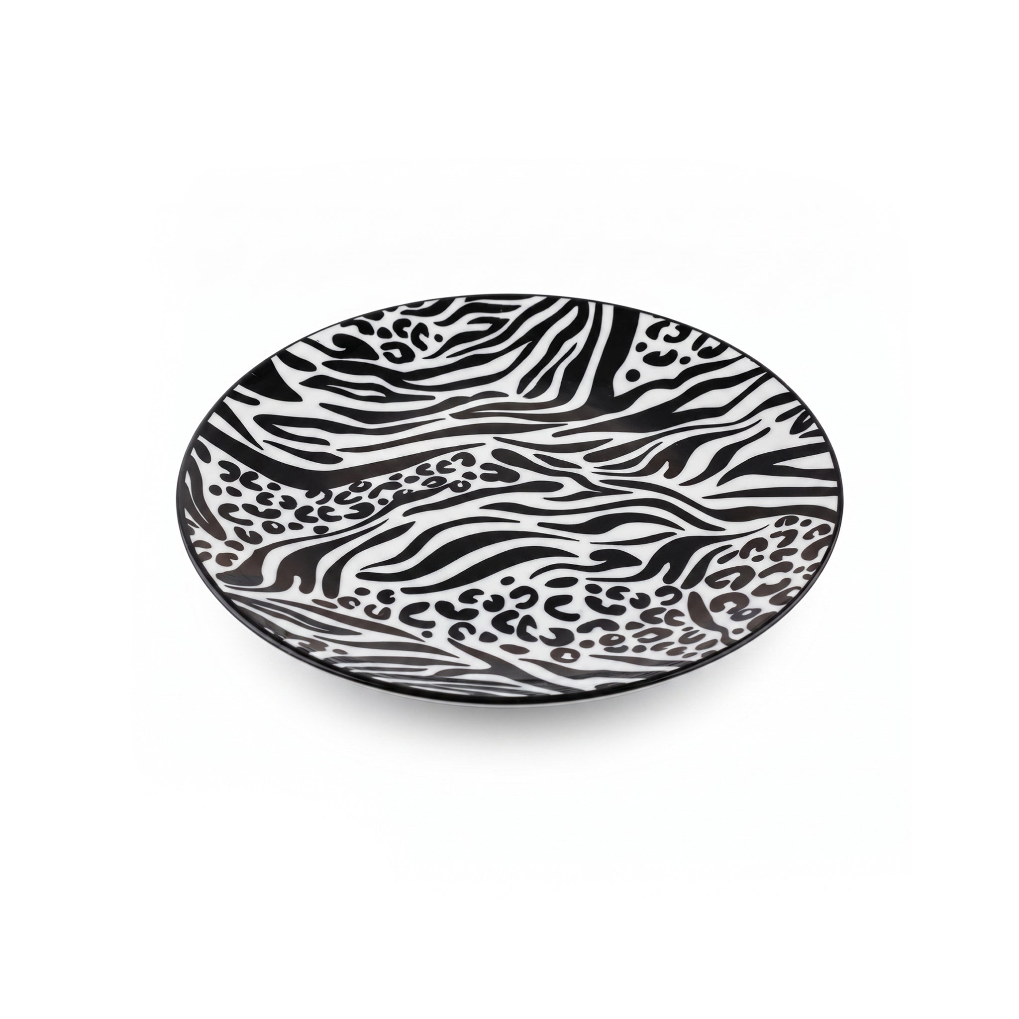 Gupan 7-Inch Matt Marble Flat Quarter Plate
