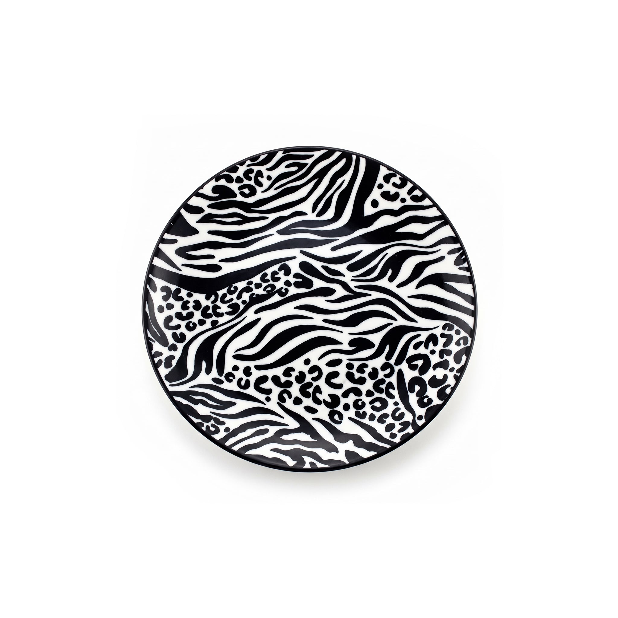 Gupan 7-Inch Matt Marble Flat Quarter Plate