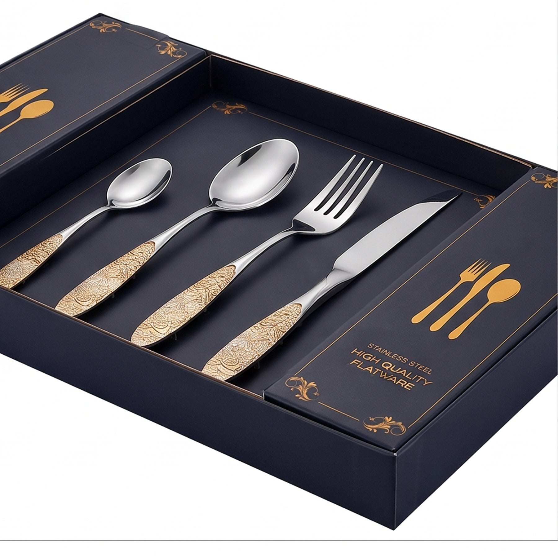 Alomi 24-Pieces Stainless Steel Cutlery Sets