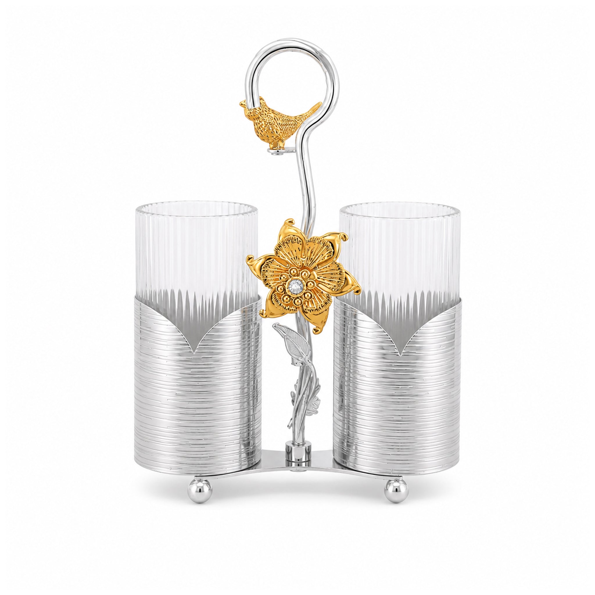 Fancy 2-Portion Spoon Holders