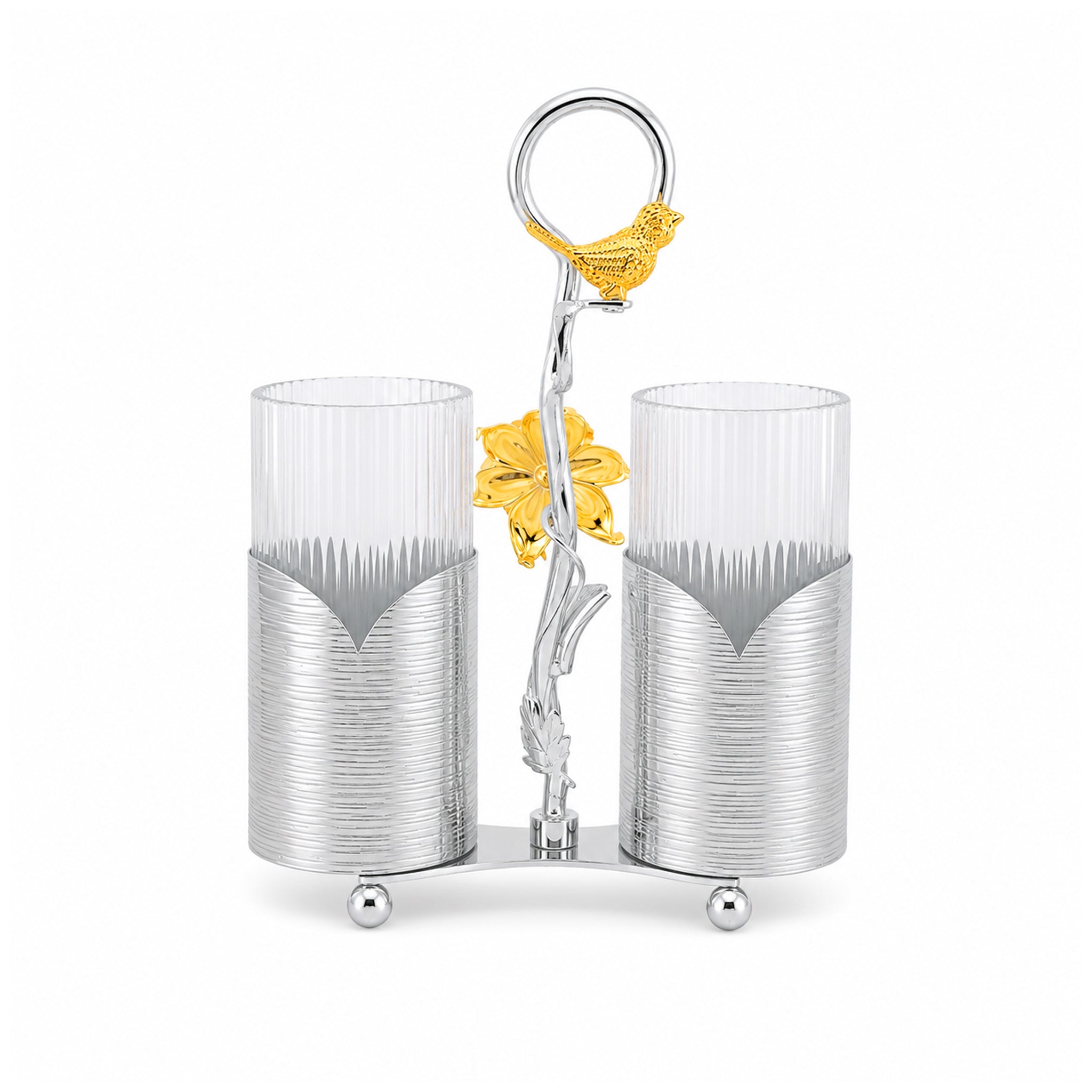 Fancy 2-Portion Spoon Holders