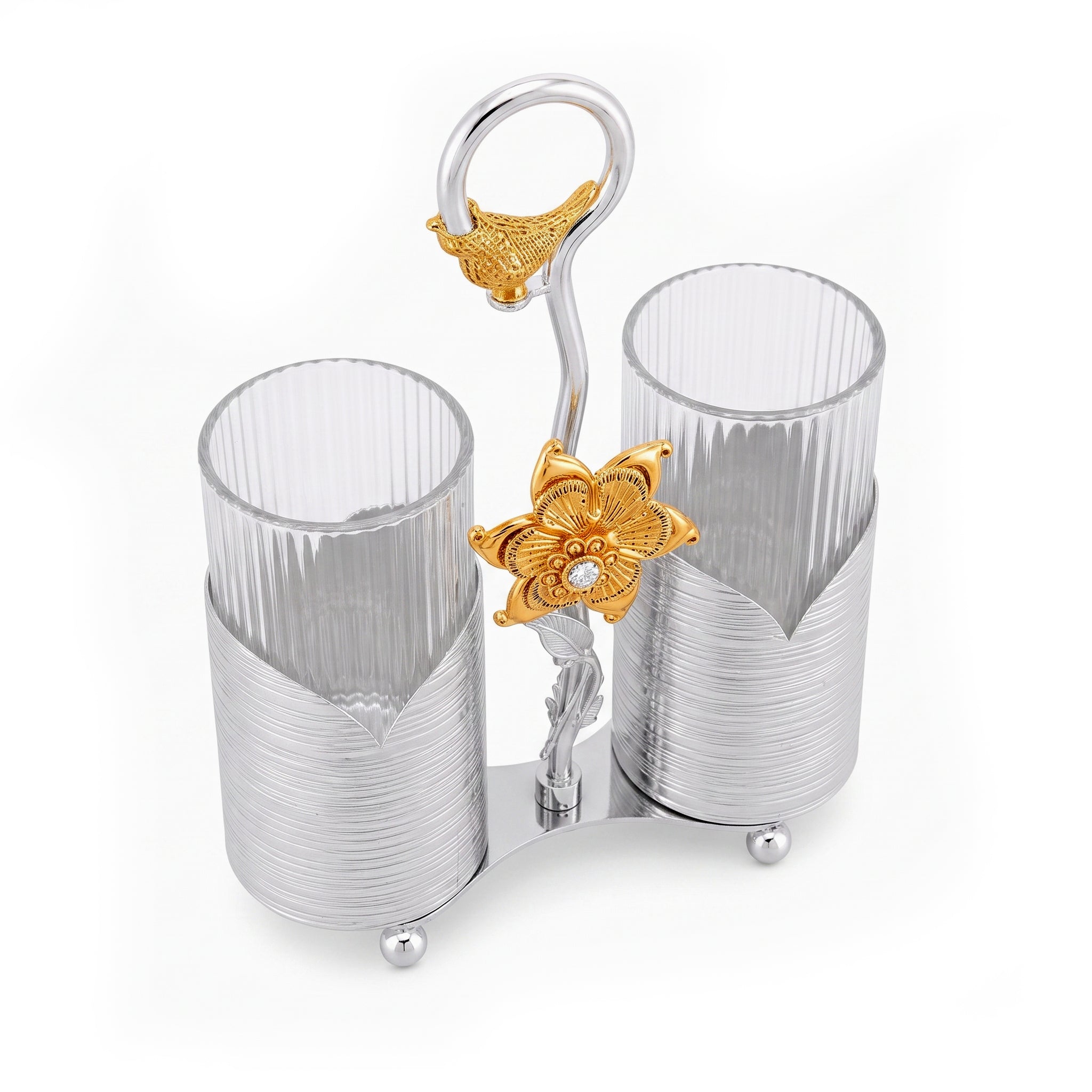 Fancy 2-Portion Spoon Holders