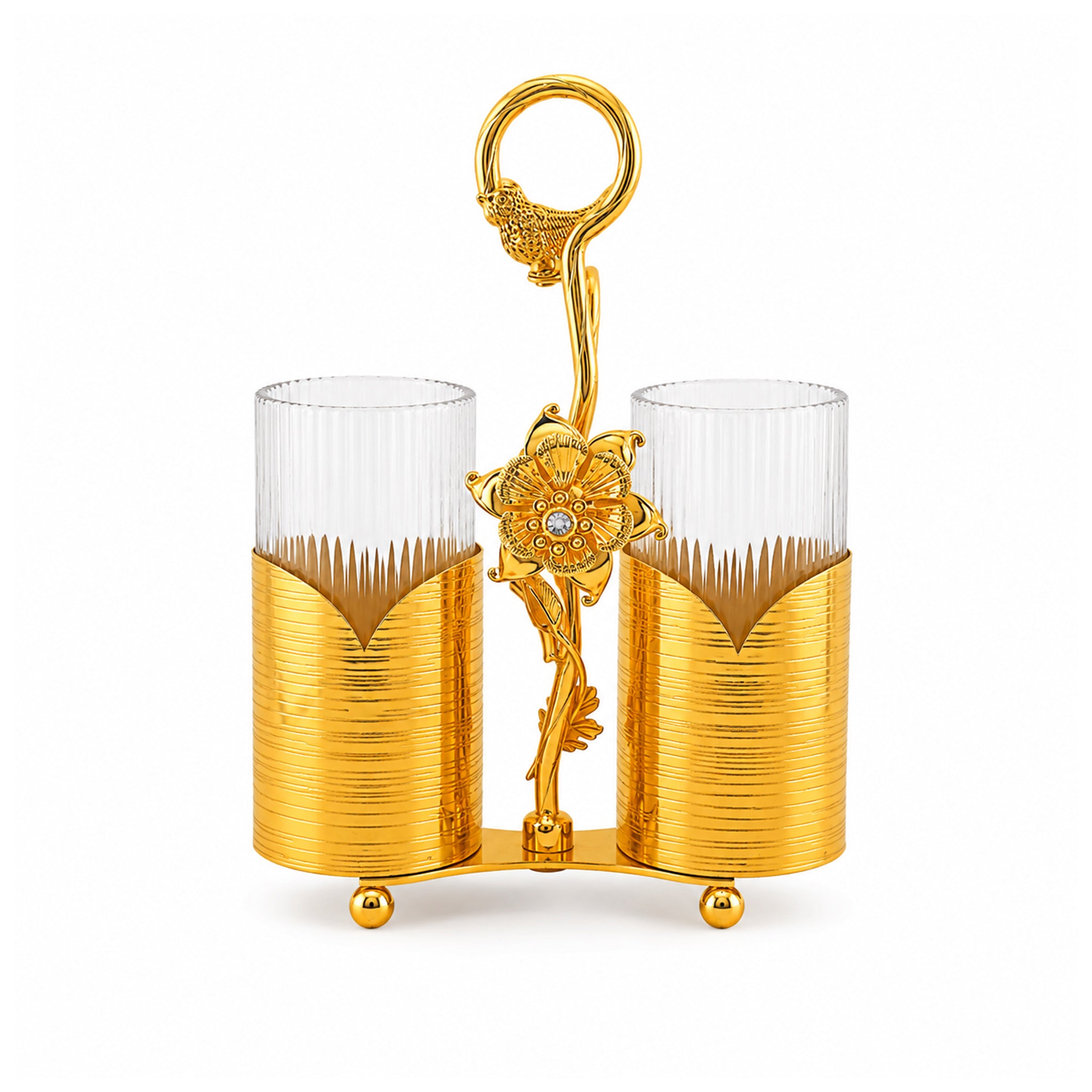 Fancy 2-Portion Spoon Holders