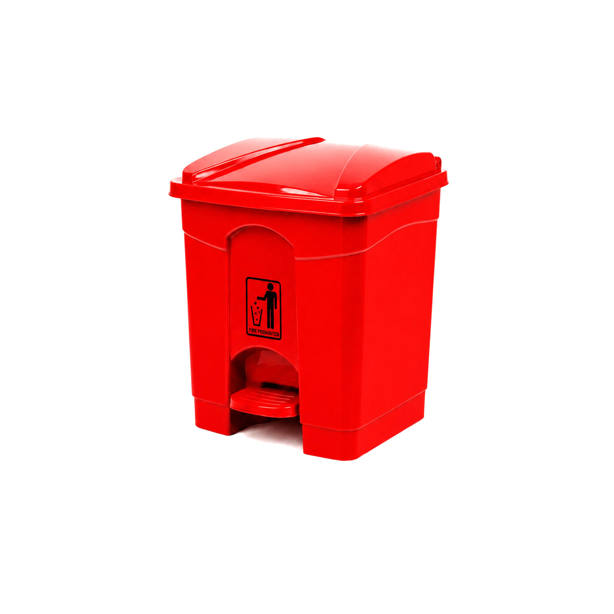 Deluxe 30-Liter Plastic Matte Push-Pedal Rectangular Dustbins Kaka Bawa Sons