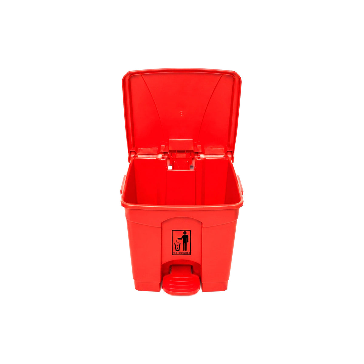 Deluxe 30-Liter Plastic Matte Push-Pedal Rectangular Dustbins Kaka Bawa Sons
