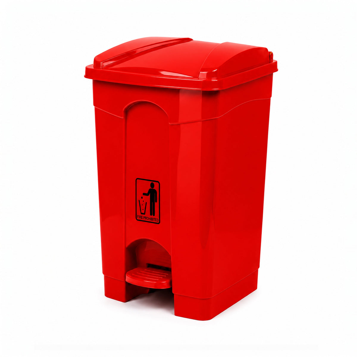 Deluxe 70-Liter Plastic Matte Rectangular Push-Pedal Dustbin Kaka Bawa Sons