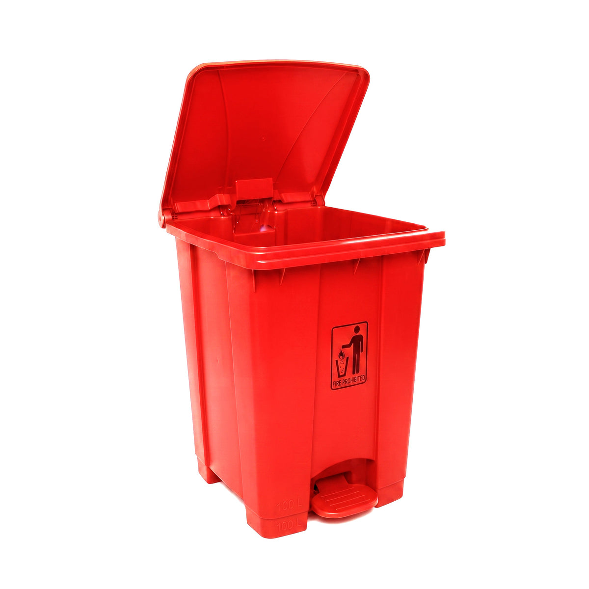 Deluxe 70-Liter Plastic Matte Rectangular Push-Pedal Dustbin Kaka Bawa Sons