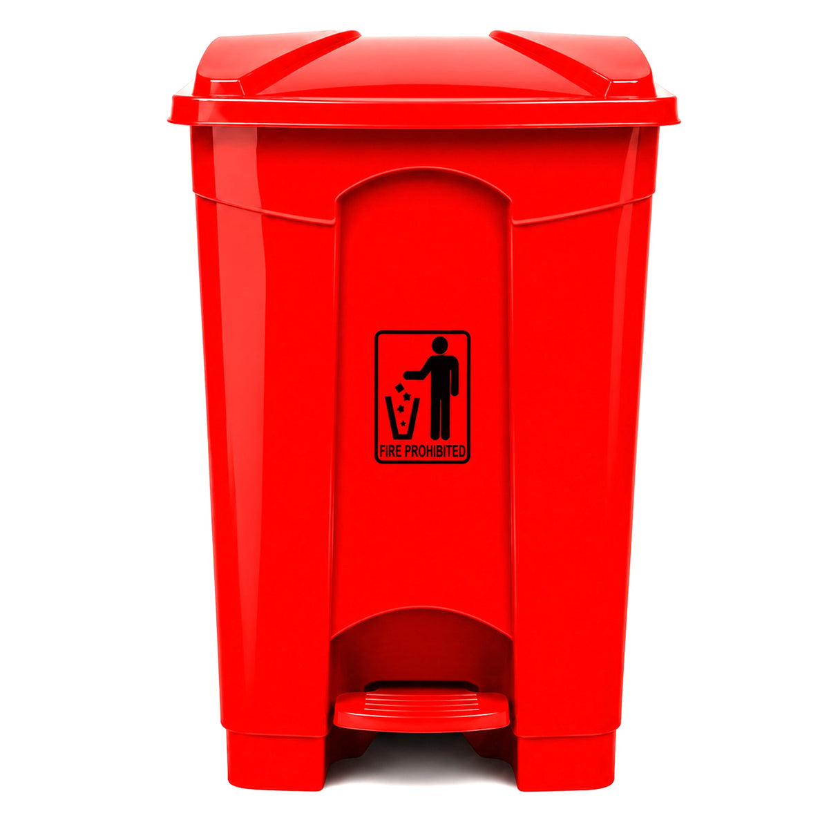 Deluxe 90-Liter Plastic Matte Rectangular Push-Pedal Dustbins Kaka Bawa Sons