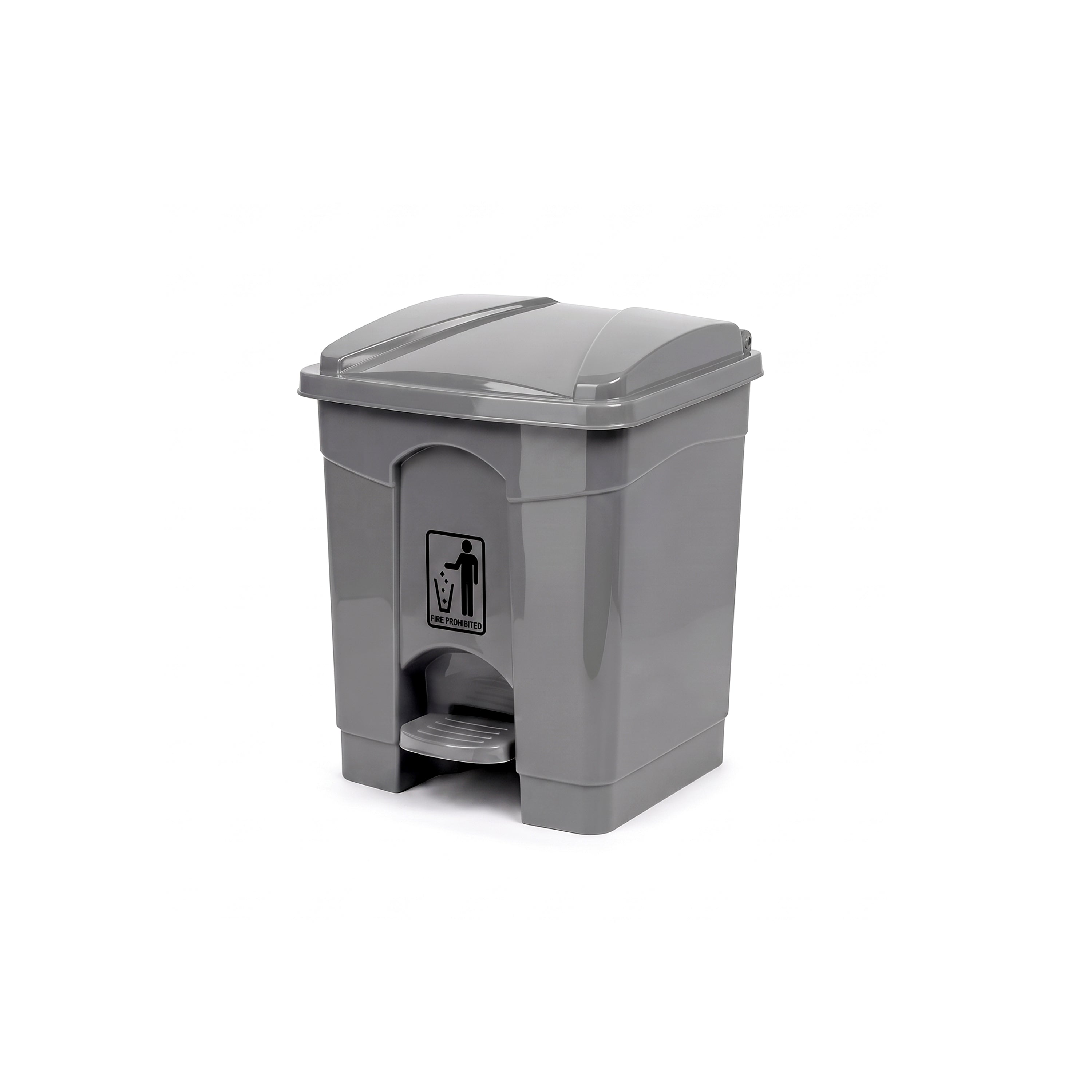 Deluxe 30-Liter Plastic Push-Pedal Rectangular Dustbins