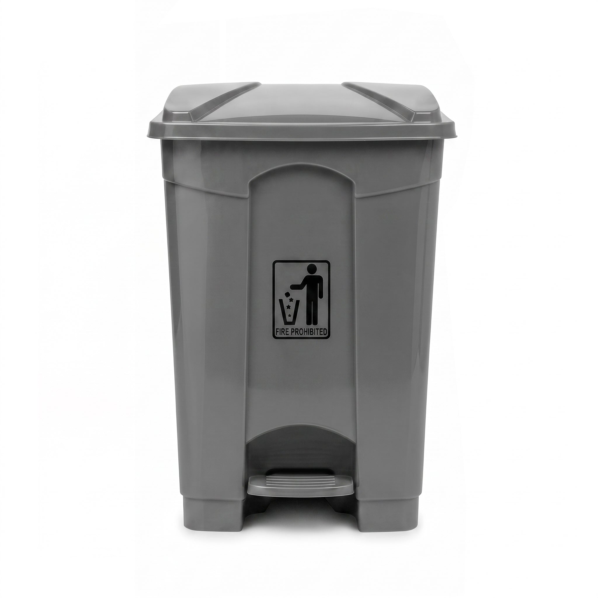 Deluxe 70-Liter Plastic Rectangular Push-Pedal Dustbin