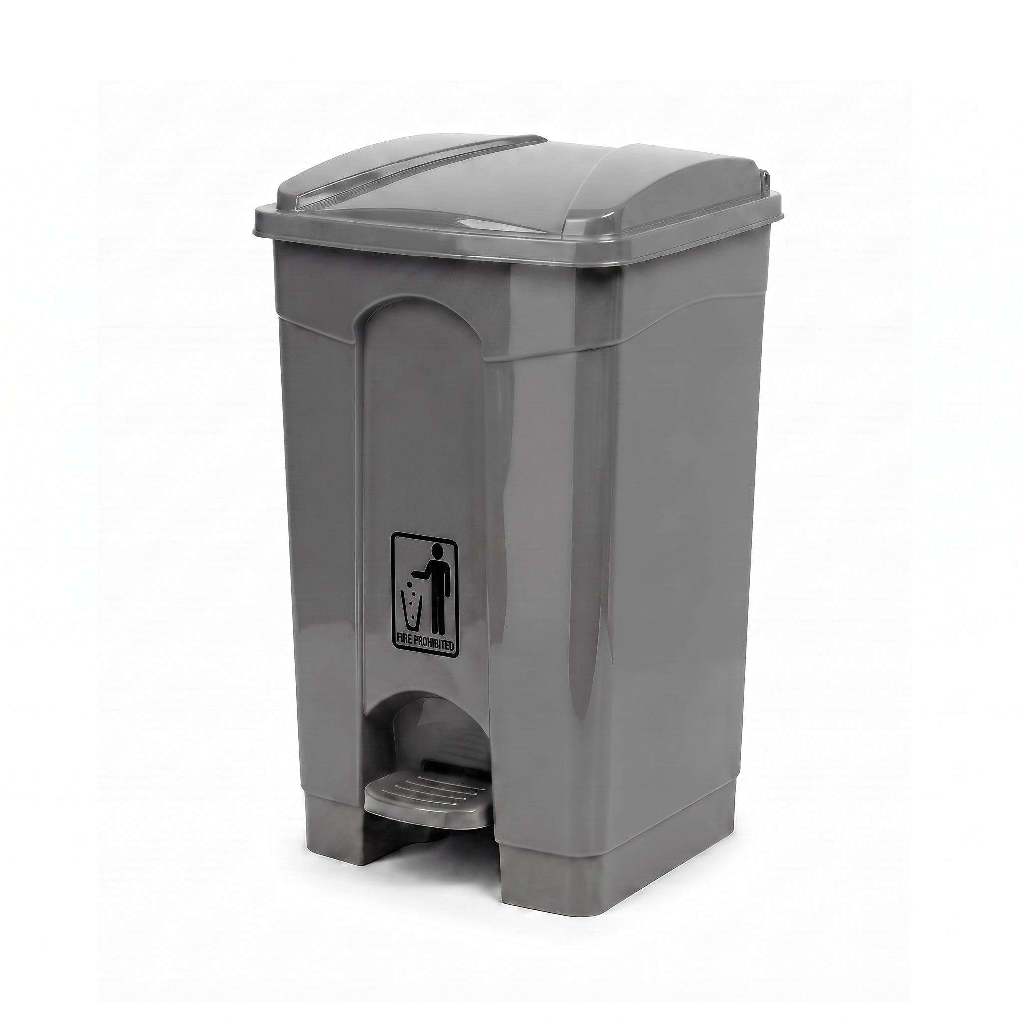 Deluxe 70-Liter Plastic Rectangular Push-Pedal Dustbin