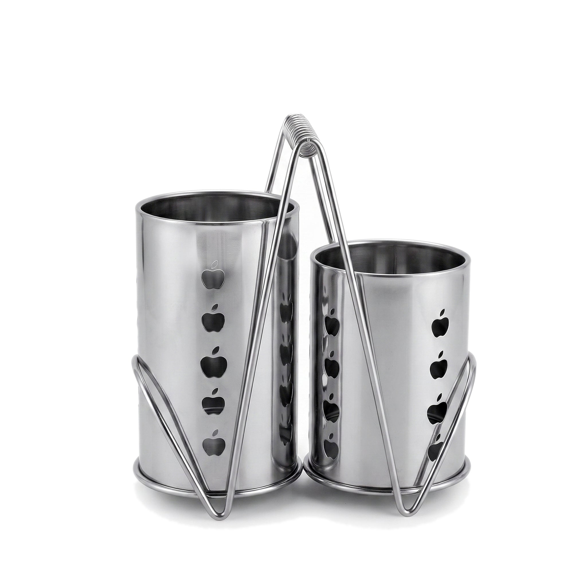 Crest 2-Portion Stainless Steel Spoon Holder