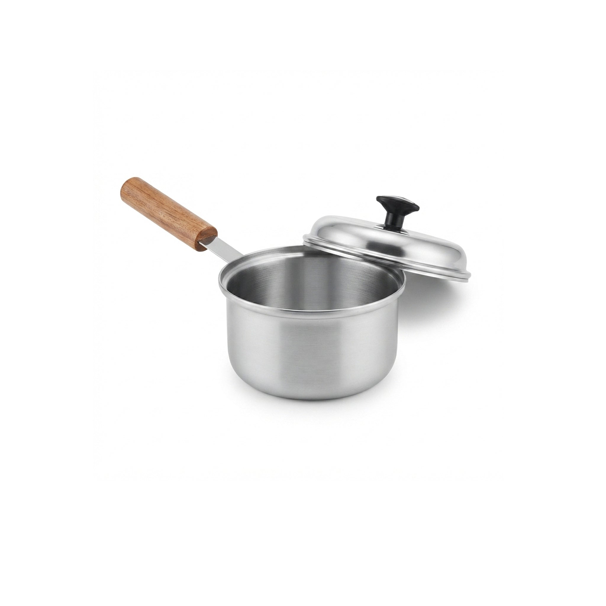 R/S Stainless Steel Sauce Pans With Wooden Handle