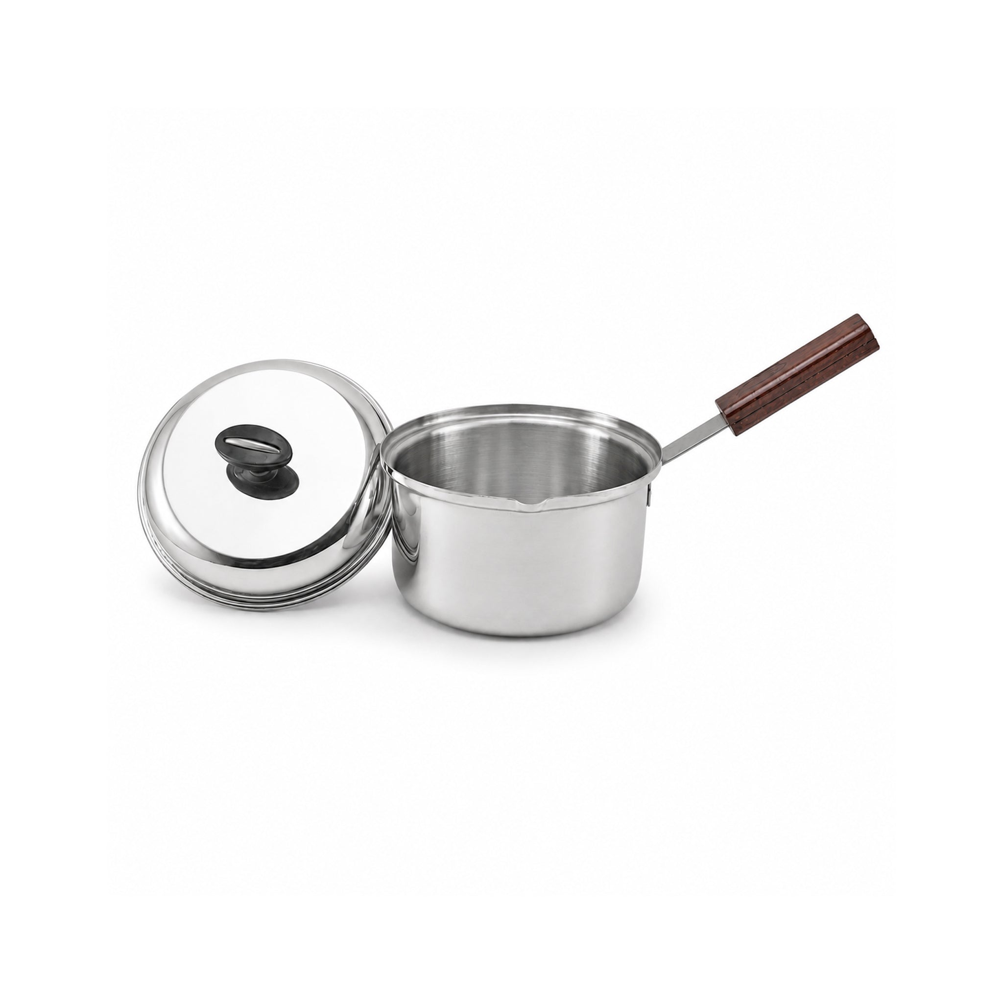 R/S Stainless Steel Sauce Pans With Wooden Handle