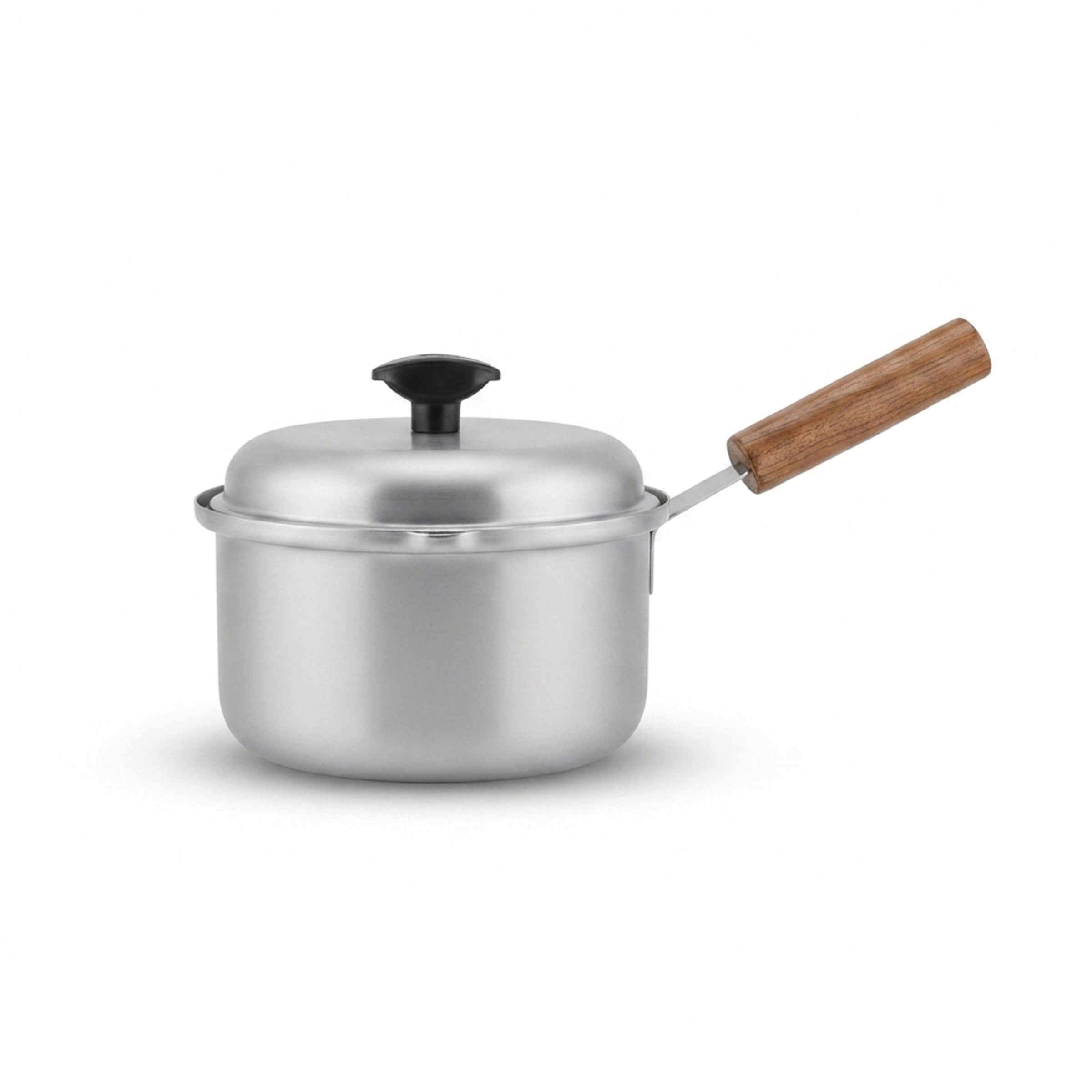R/S Stainless Steel Sauce Pans With Wooden Handle