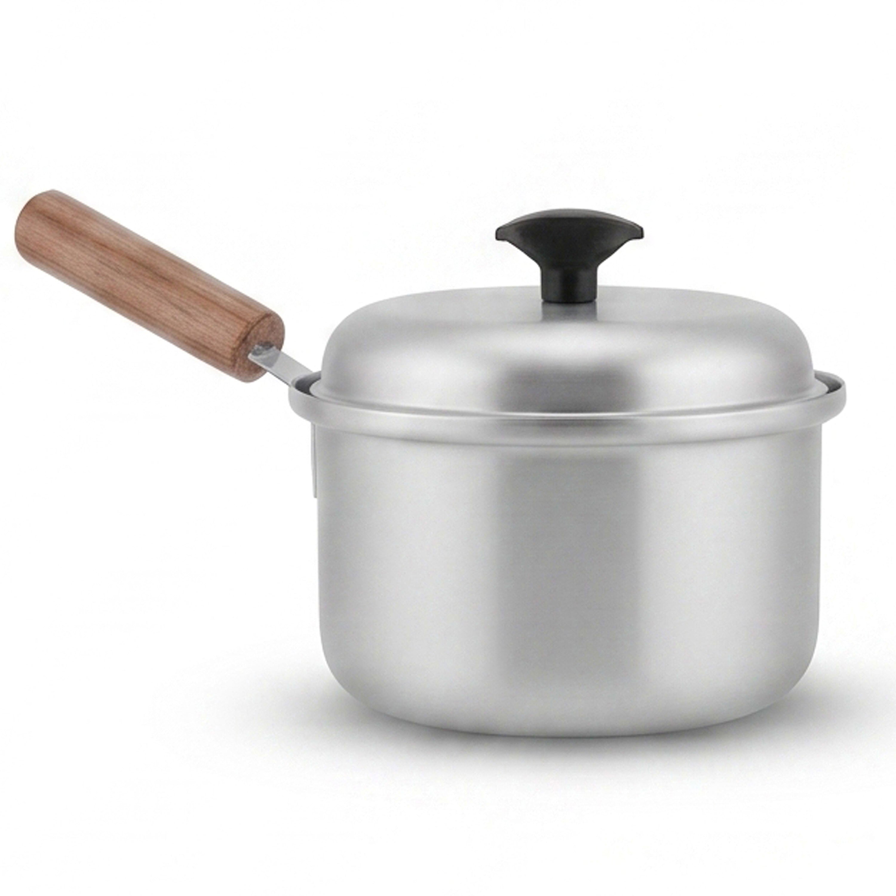 R/S Stainless Steel Sauce Pans With Wooden Handle
