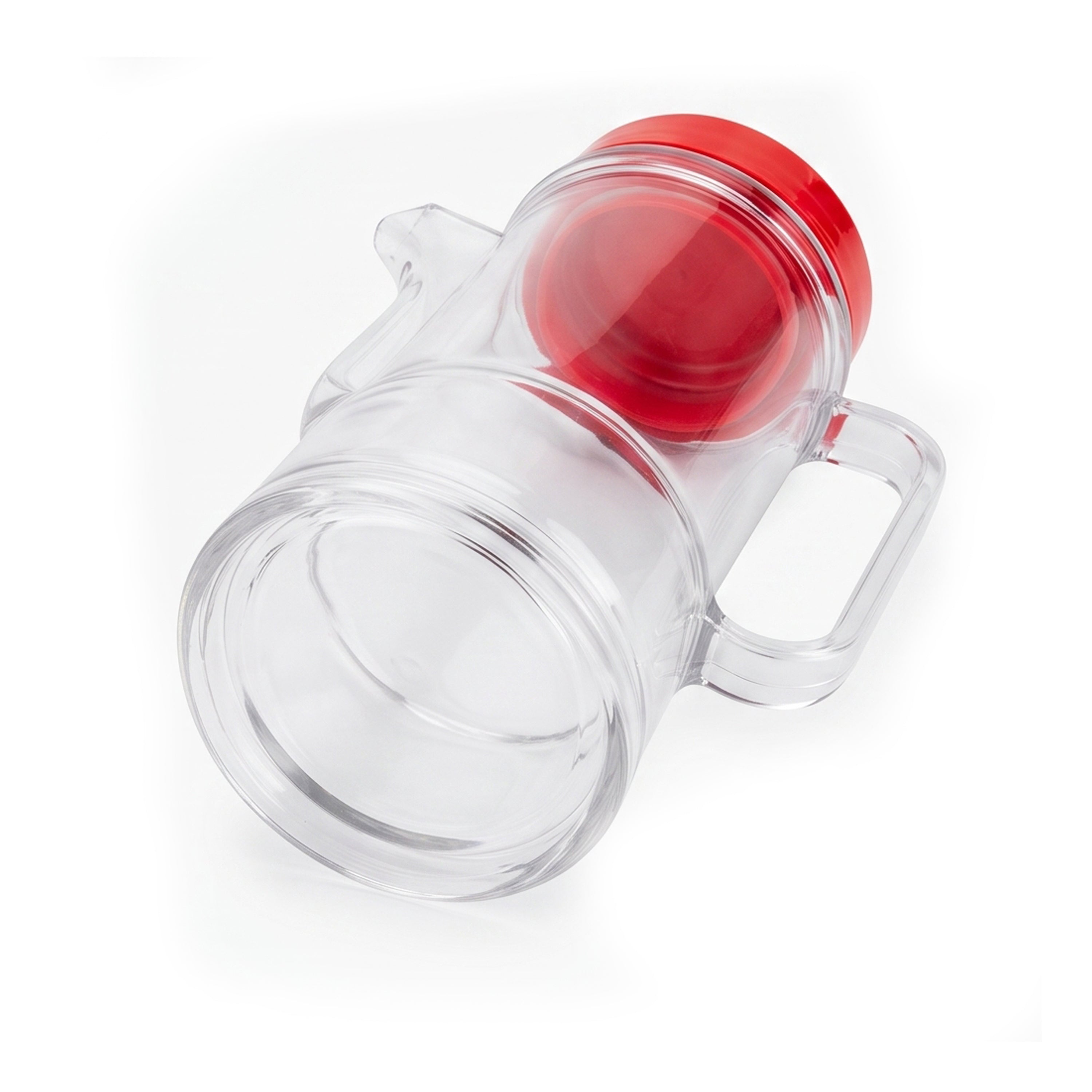 Acryl 500 ML Acrylic Spout Oil Bottle with red lid