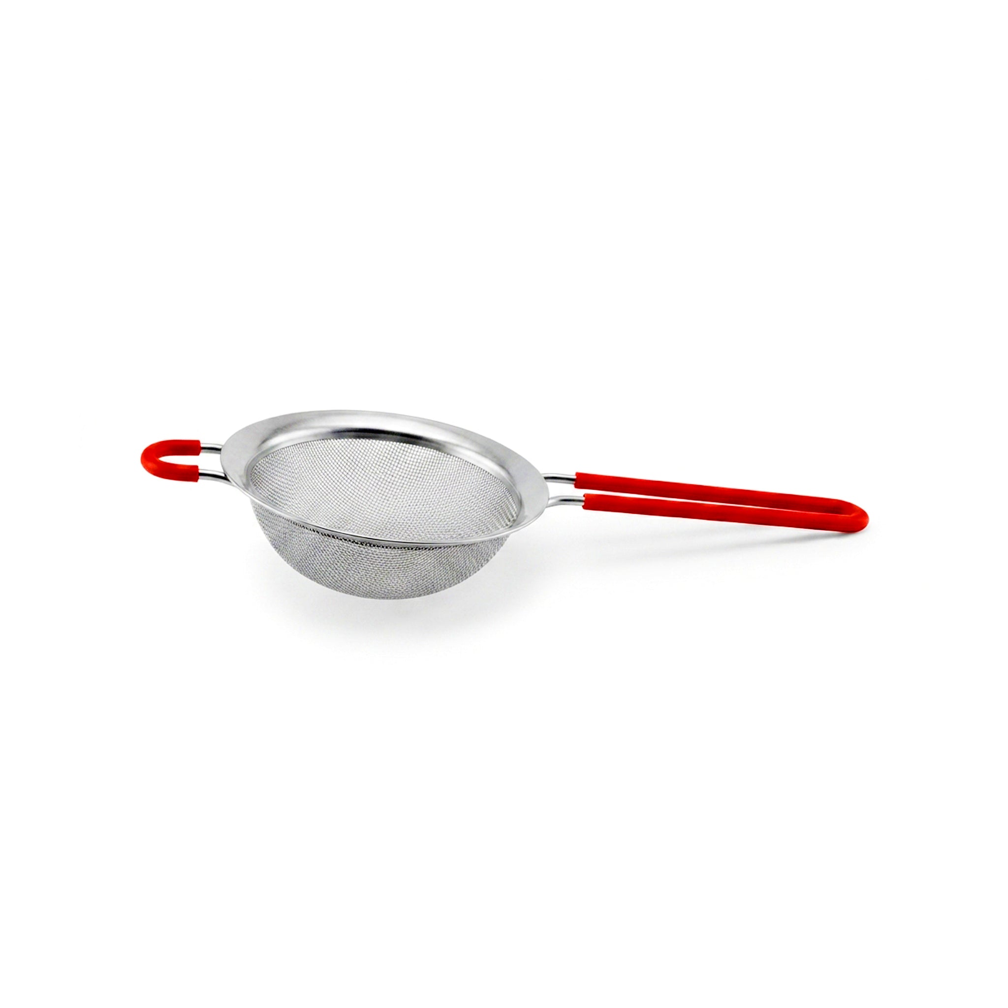 Nano 10 Cm Red Handle Steel Tea Strainer