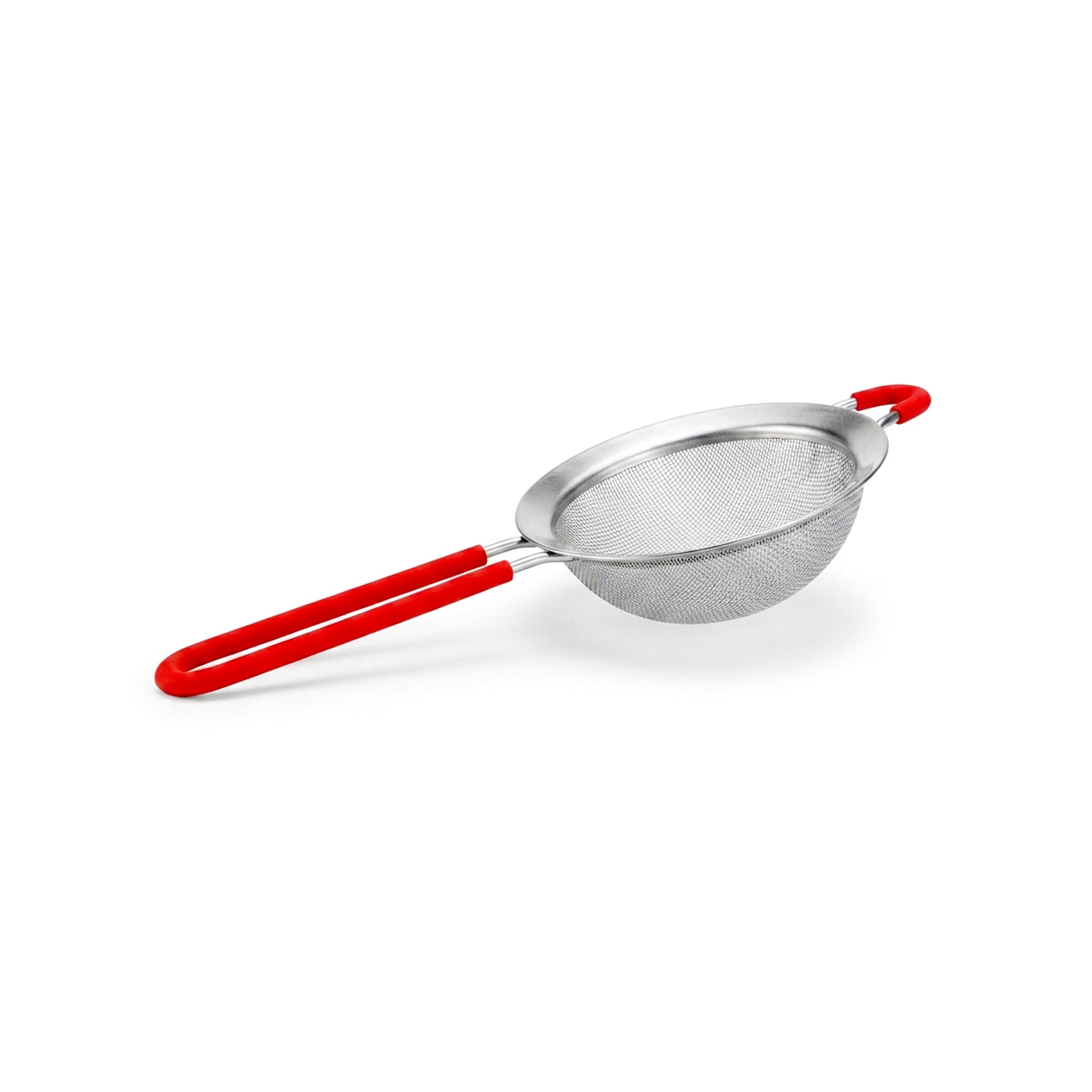 Nano 10 Cm Red Handle Steel Tea Strainer